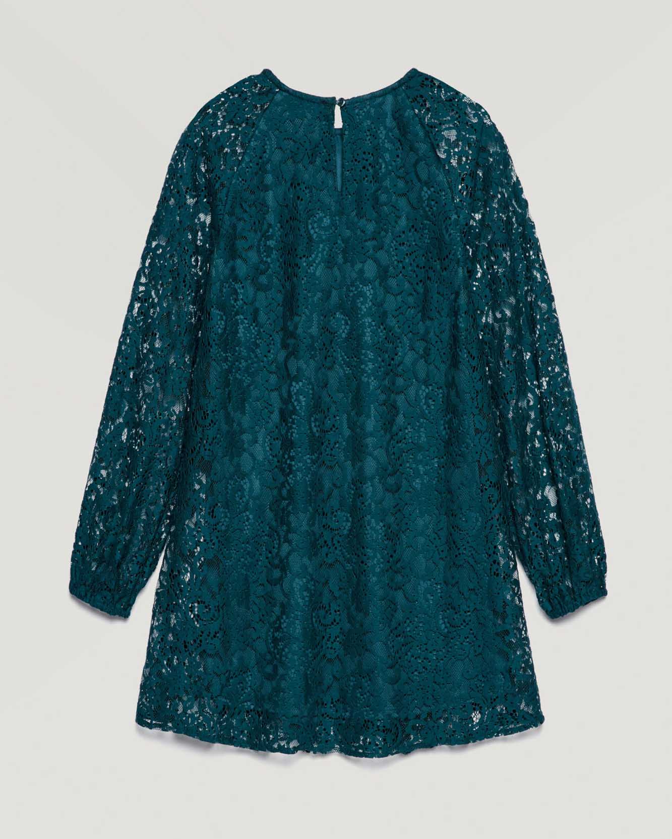 Green Dress+belt Sisley