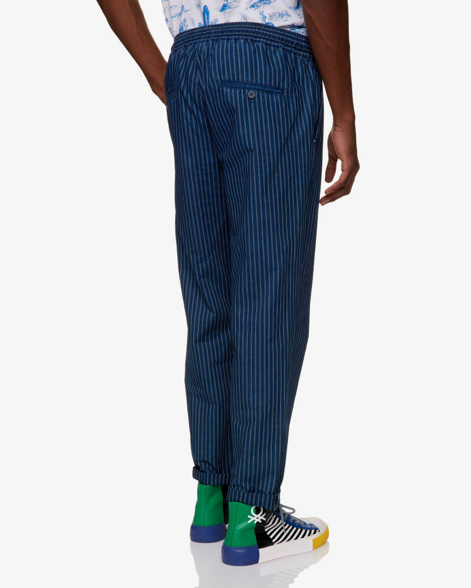 Middle Blue Trousers Benetton