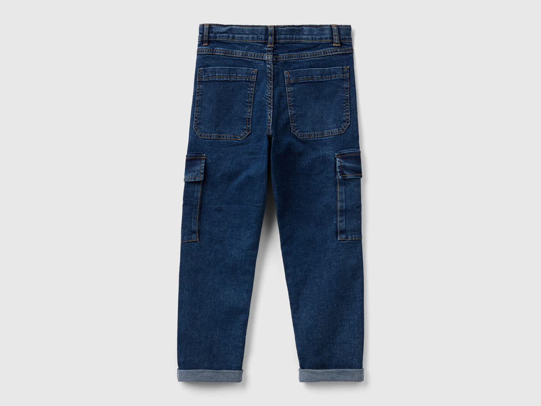 "Eco-Recycle" Denim Cargo Jeans_4ULQCF02W_901_02