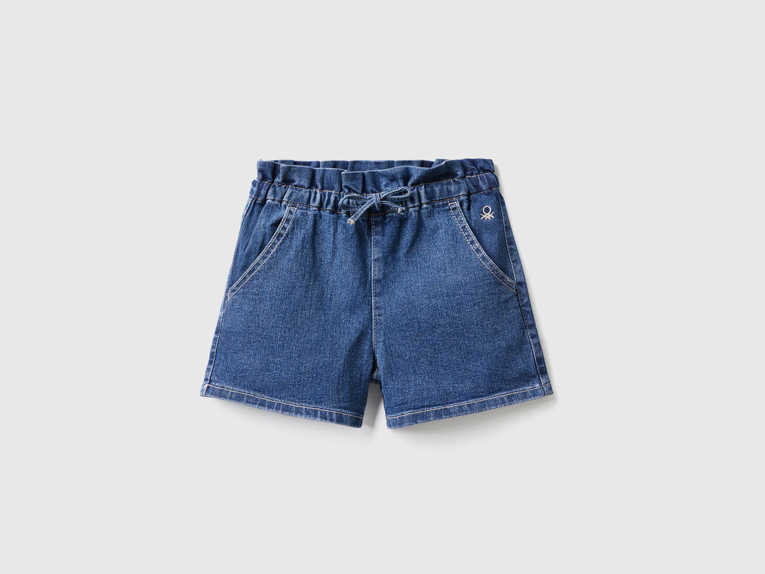 "Eco-Recycle" Denim Paperbag Shorts_4XA2G900Q_901_01