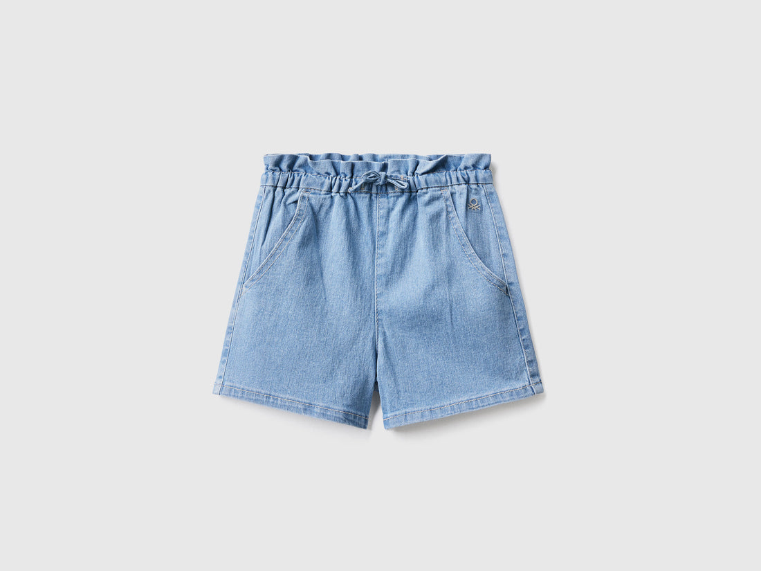"Eco-Recycle" Denim Paperbag Shorts_4XA2G900Q_902_01