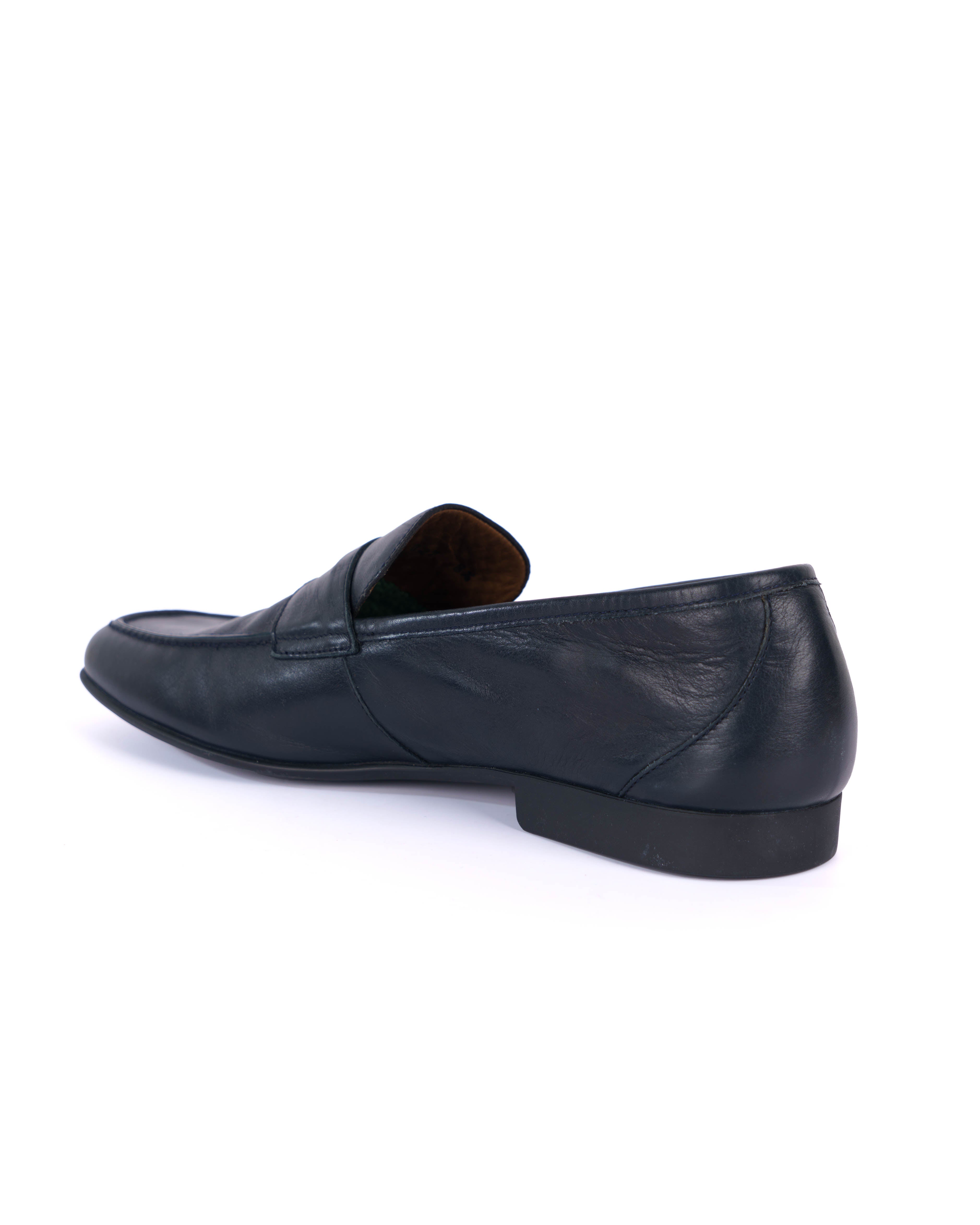Black Loafer Shoes - BEVAVA