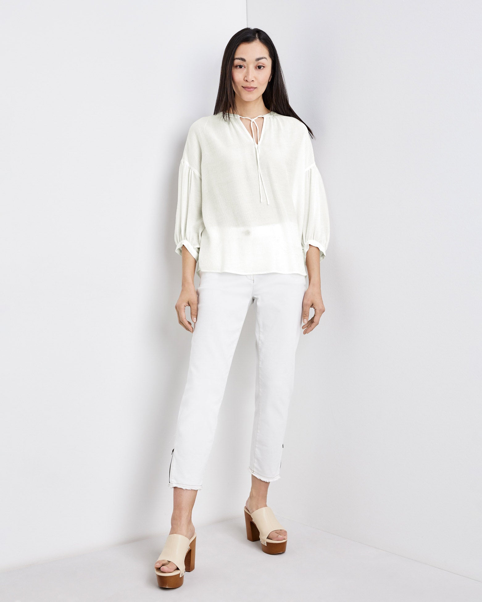 White Blouse 3/4 Sleeve Gerry Weber