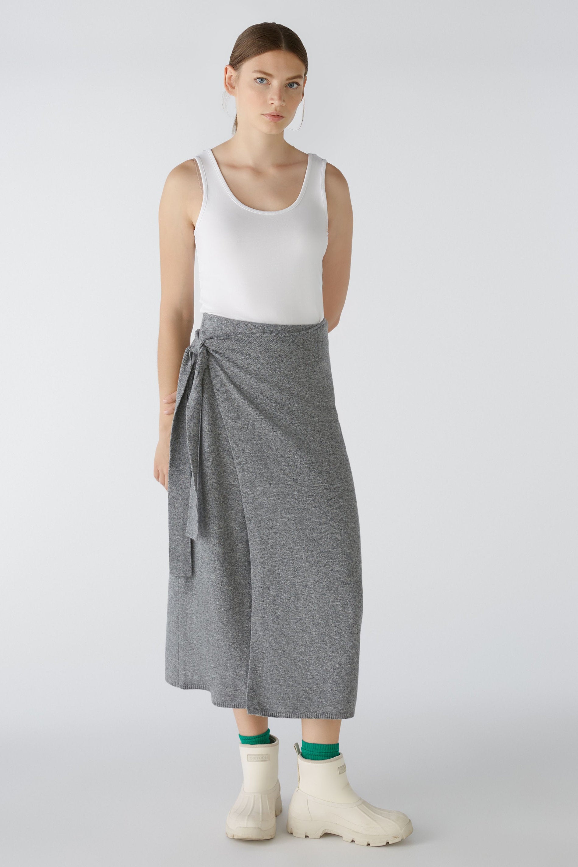 Grey Wrap Around Midi Skirt_79601_9559_04