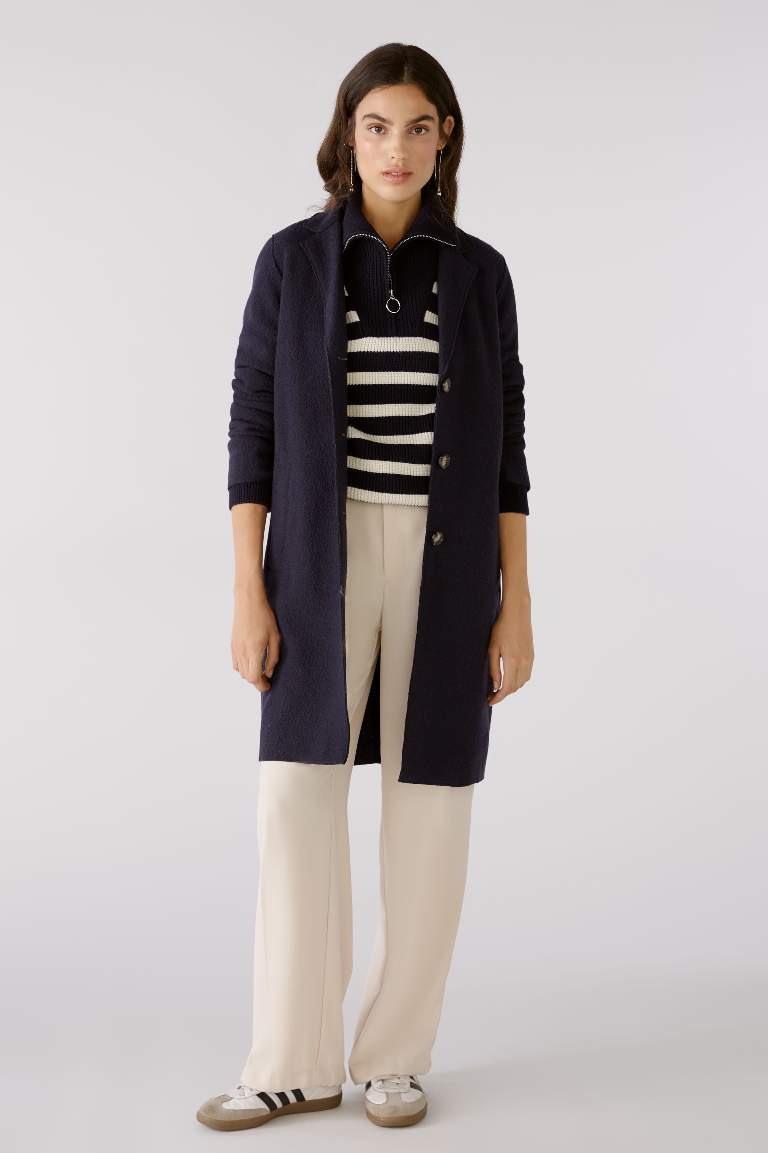 Black Mayson Coat Boiled Wool - Pure New Wool_02