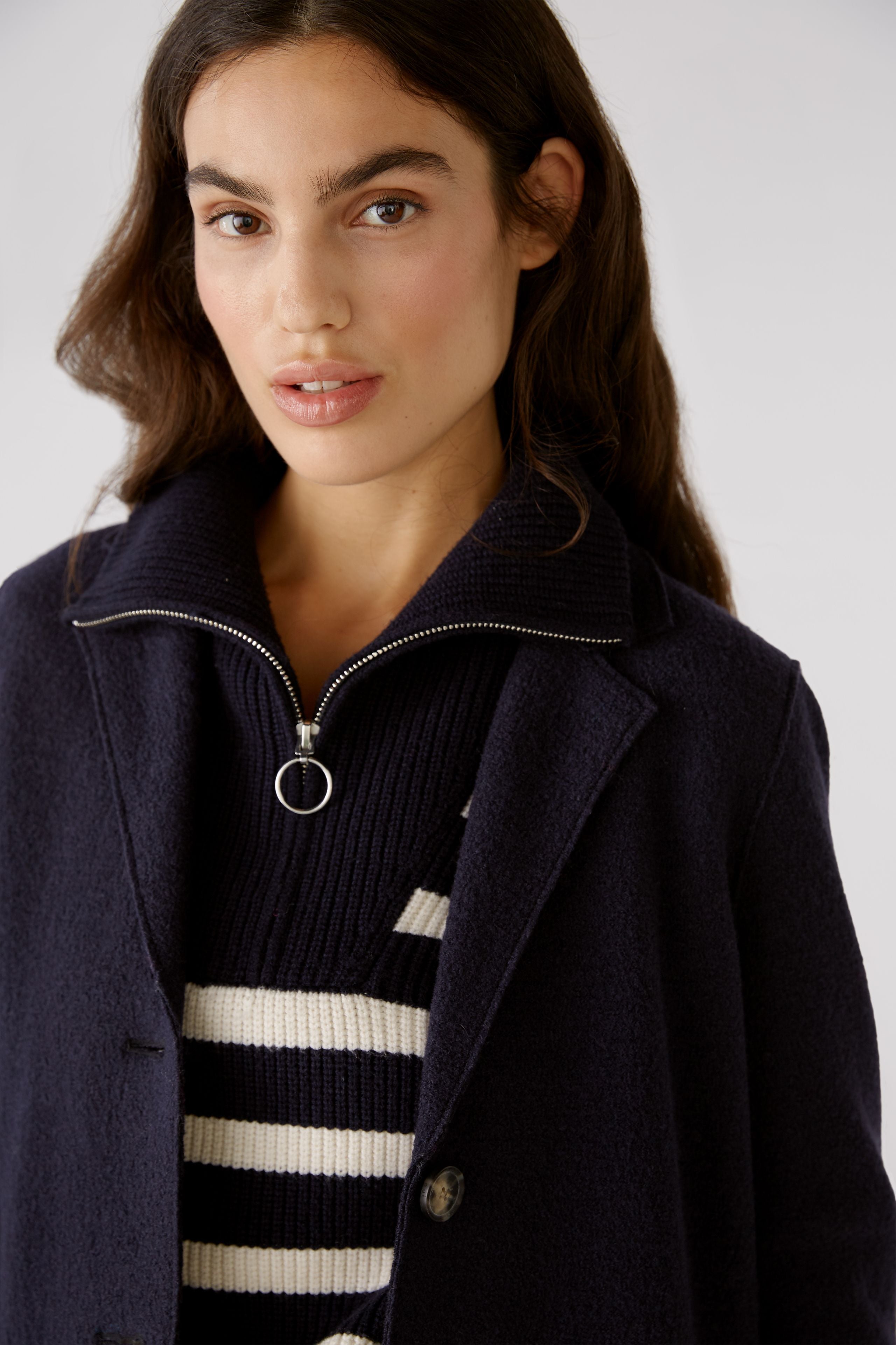 Black Mayson Coat Boiled Wool - Pure New Wool_03