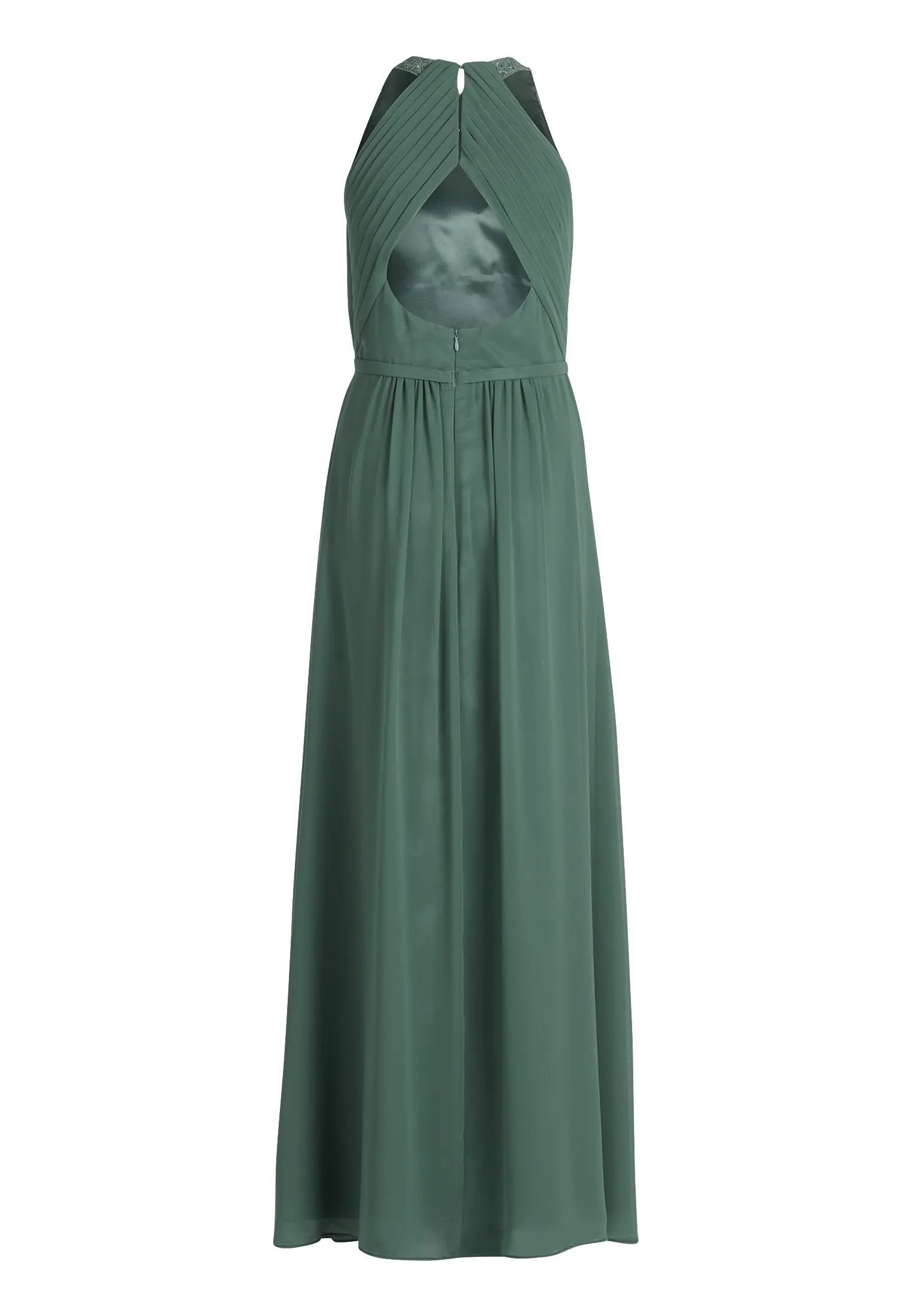 Green Dress Long Without Sleeve - BEVAVA