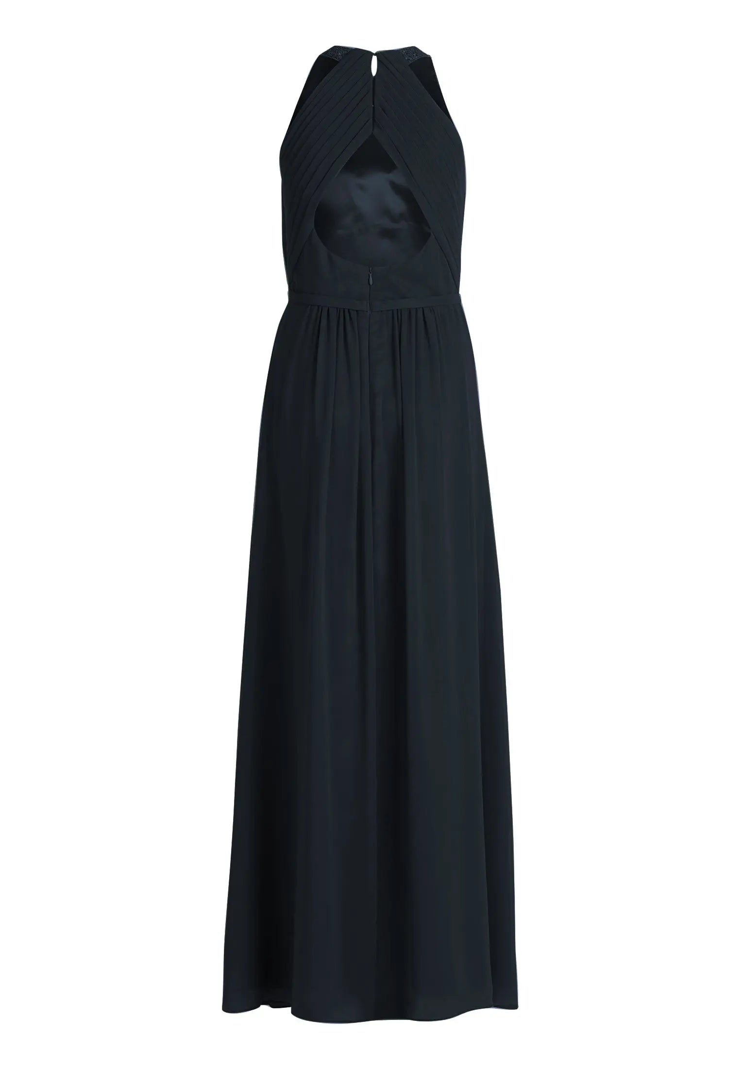Dark Blue Dress Long Without Sleeve - BEVAVA