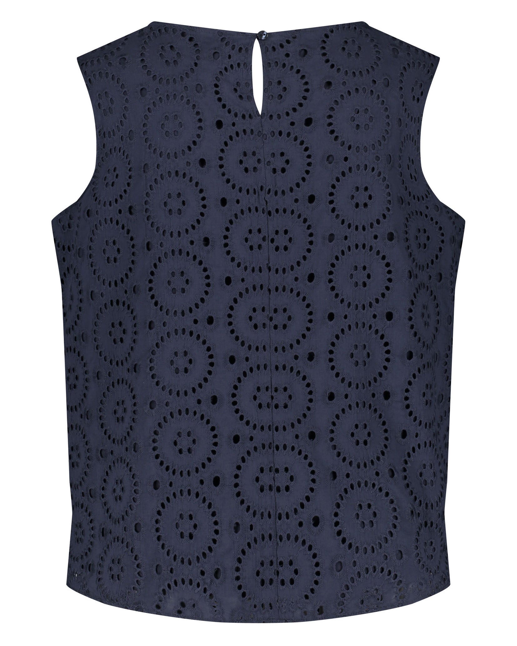 Dark Blue Blouse Without Sleeve Samoon