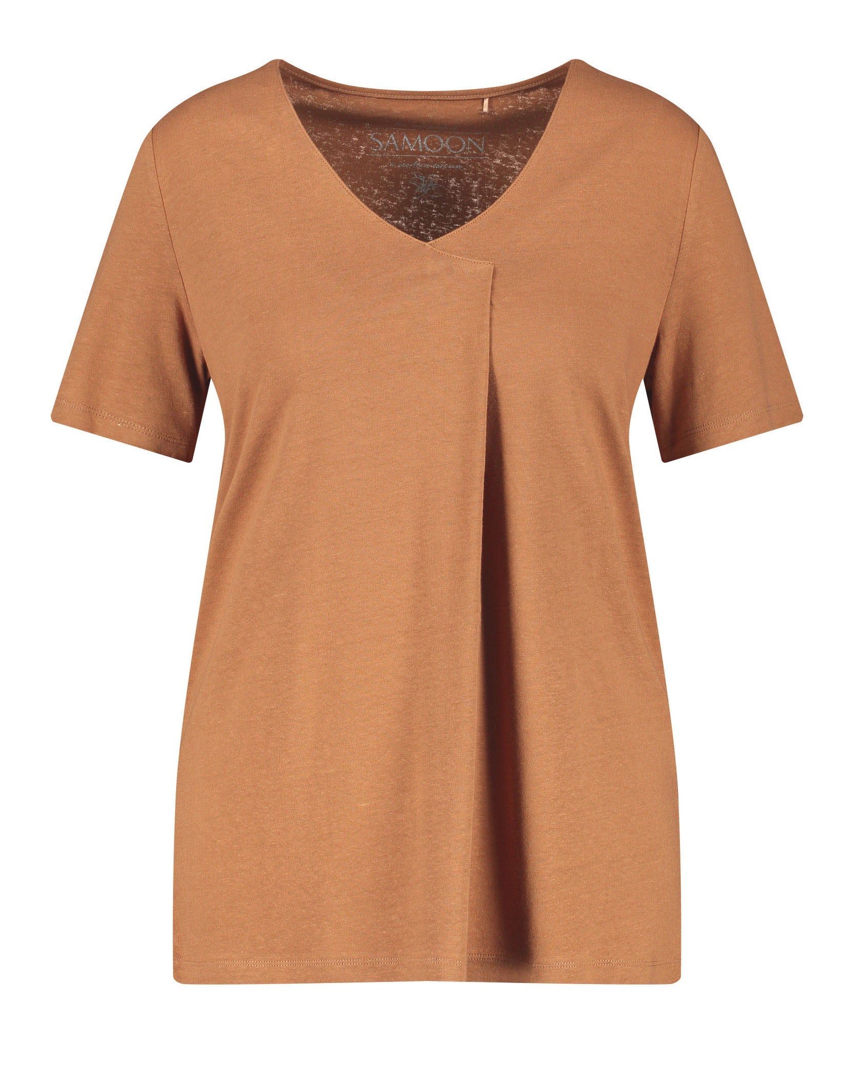 Brown T-Shirt 1/2 Sleeve Samoon