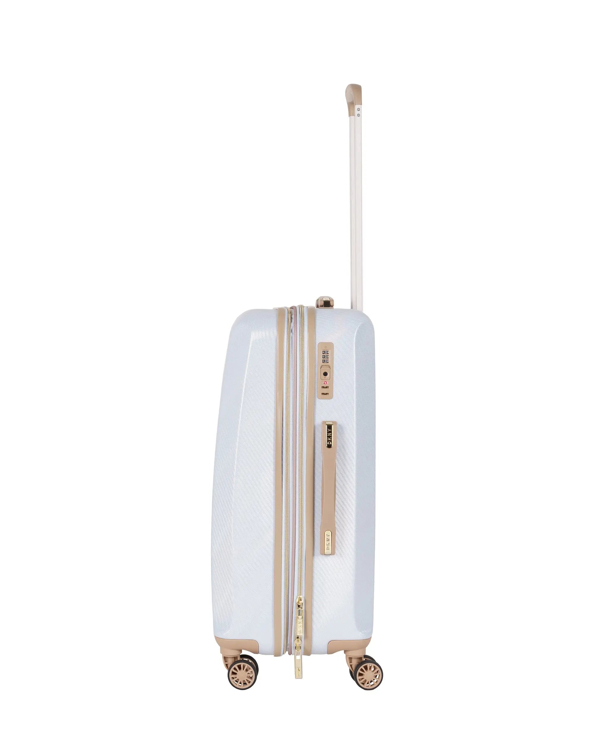 DKNY White Medium Luggage - BEVAVA