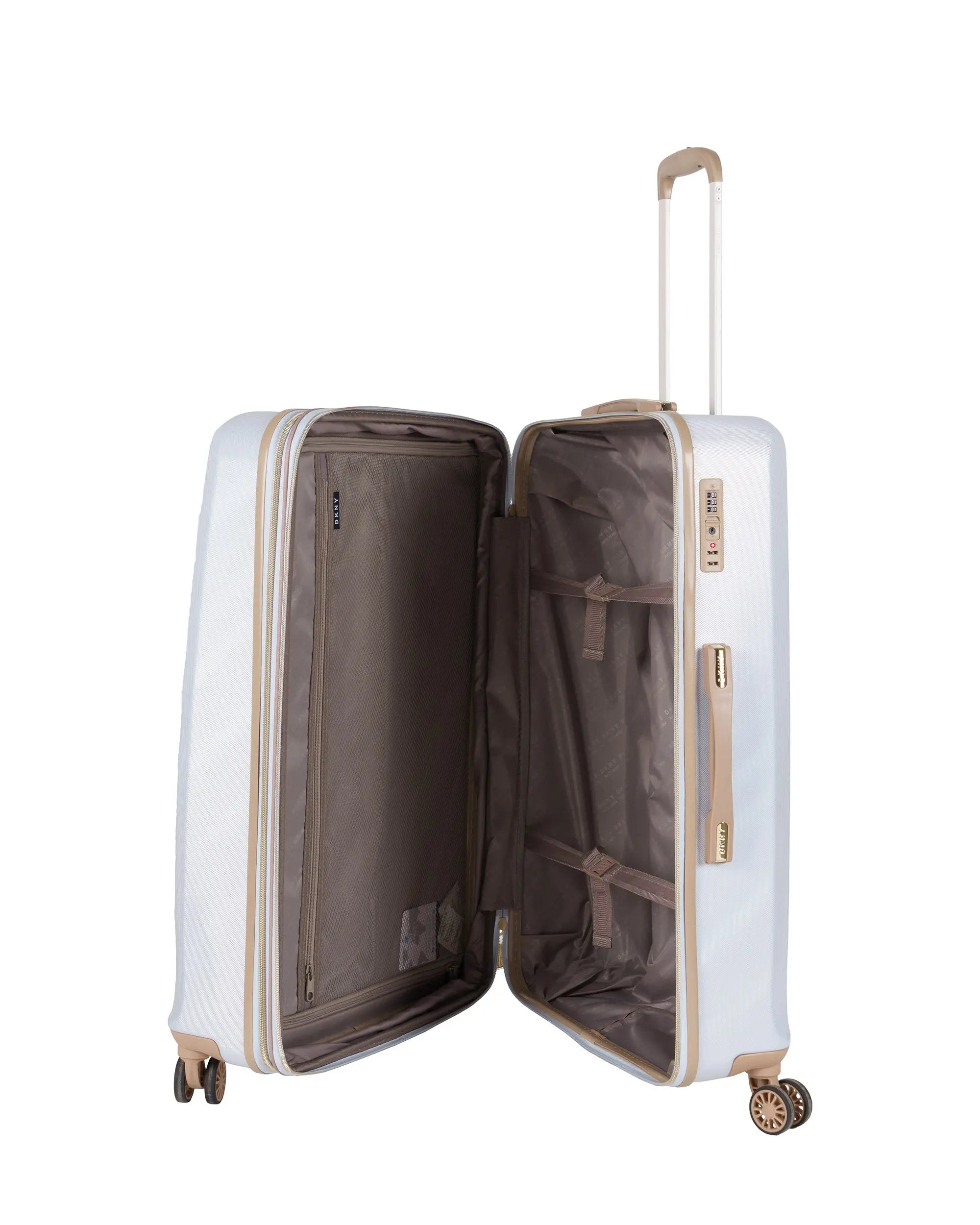 DKNY White Large Luggage - BEVAVA