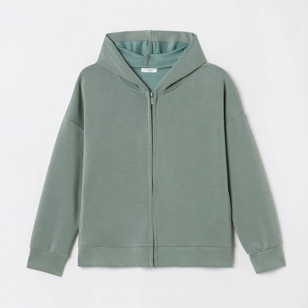 Sage Green Hooded Sweatshirt - BEVAVA