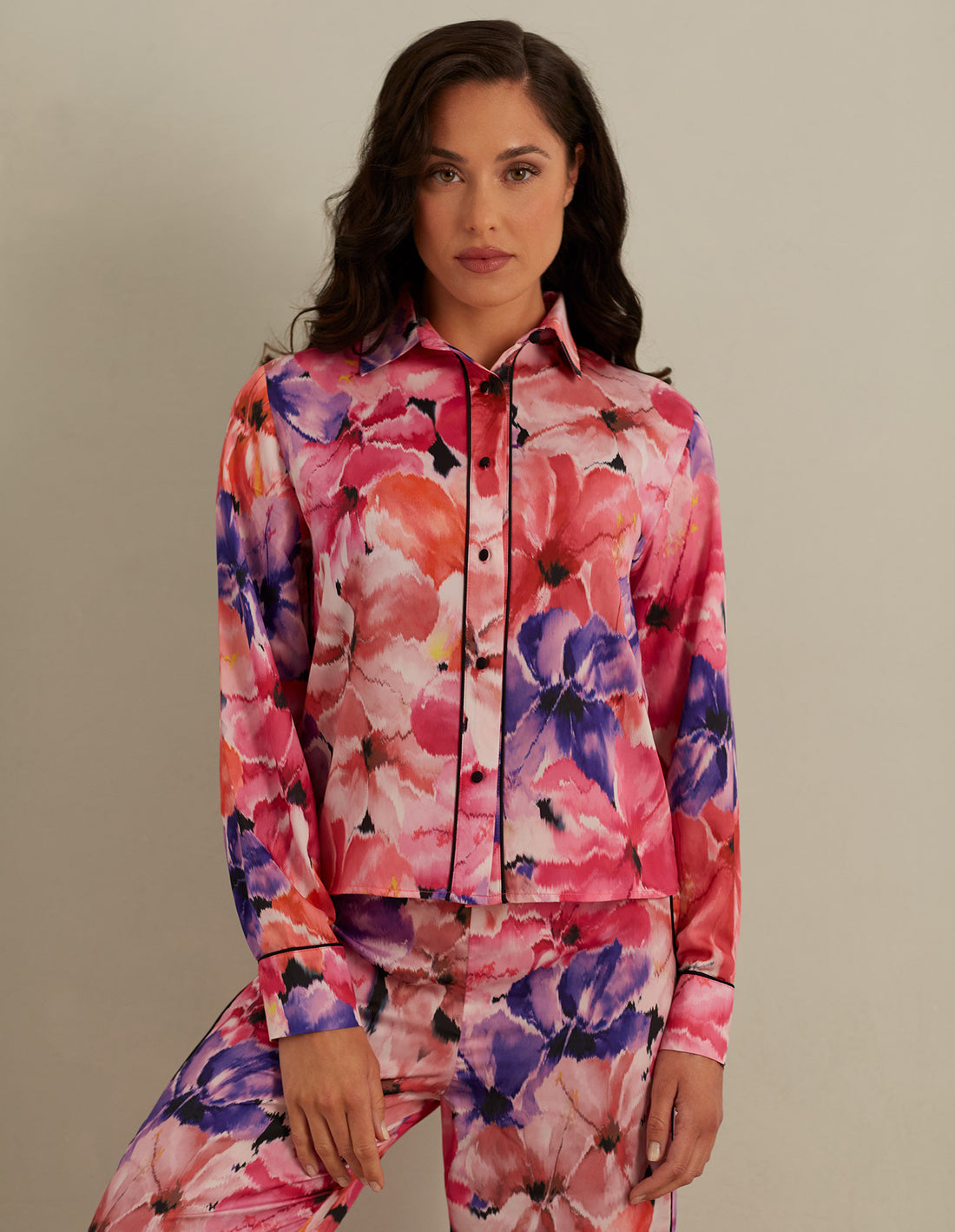 Multi Color Floral Night Shirt_AMAD163001_128_02