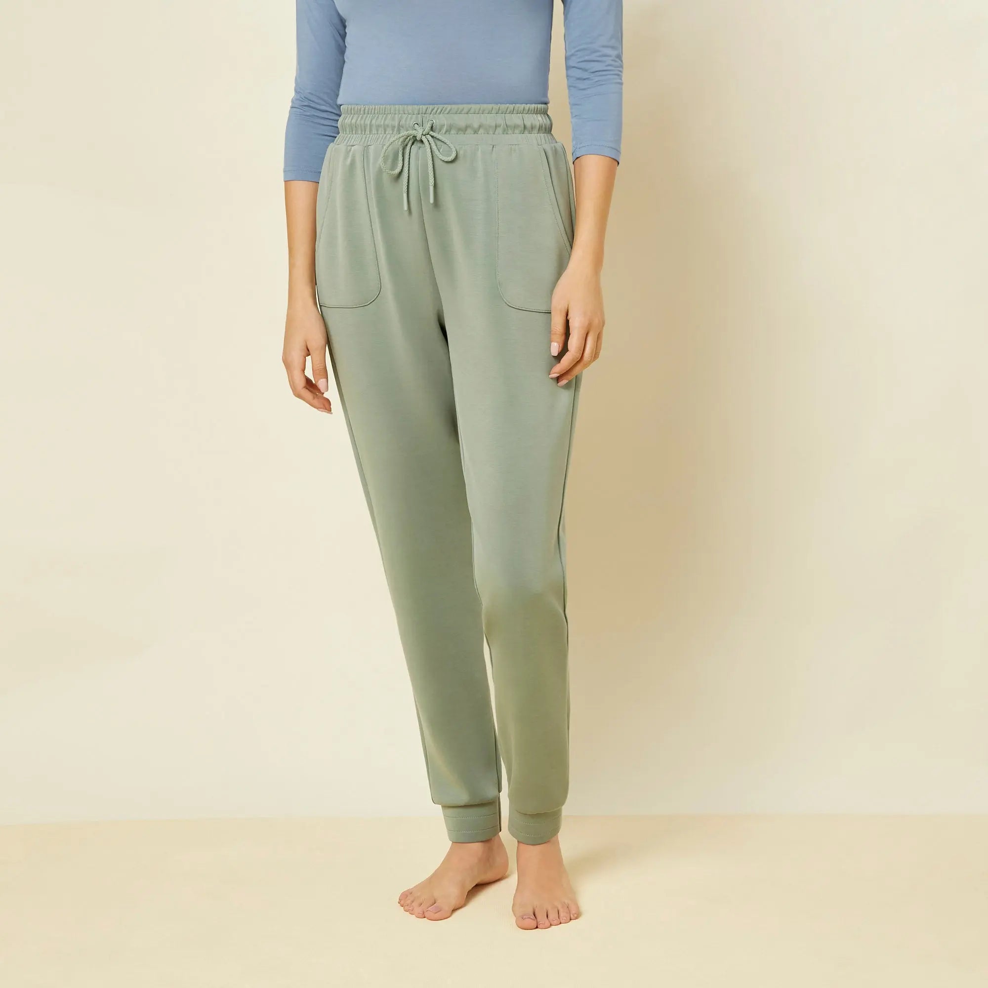 Sage Green Full-Long Trousers - BEVAVA