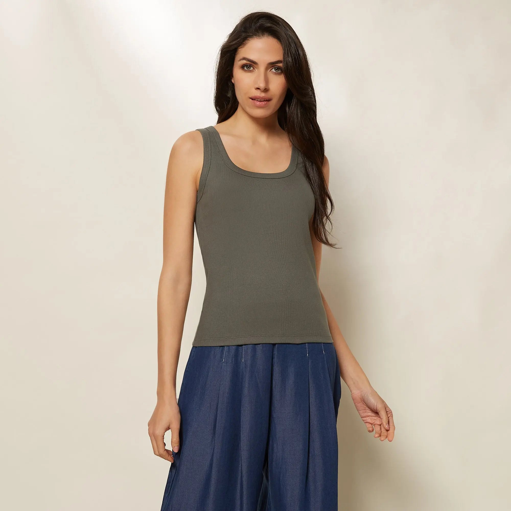 Hunter Green Tank Top - BEVAVA