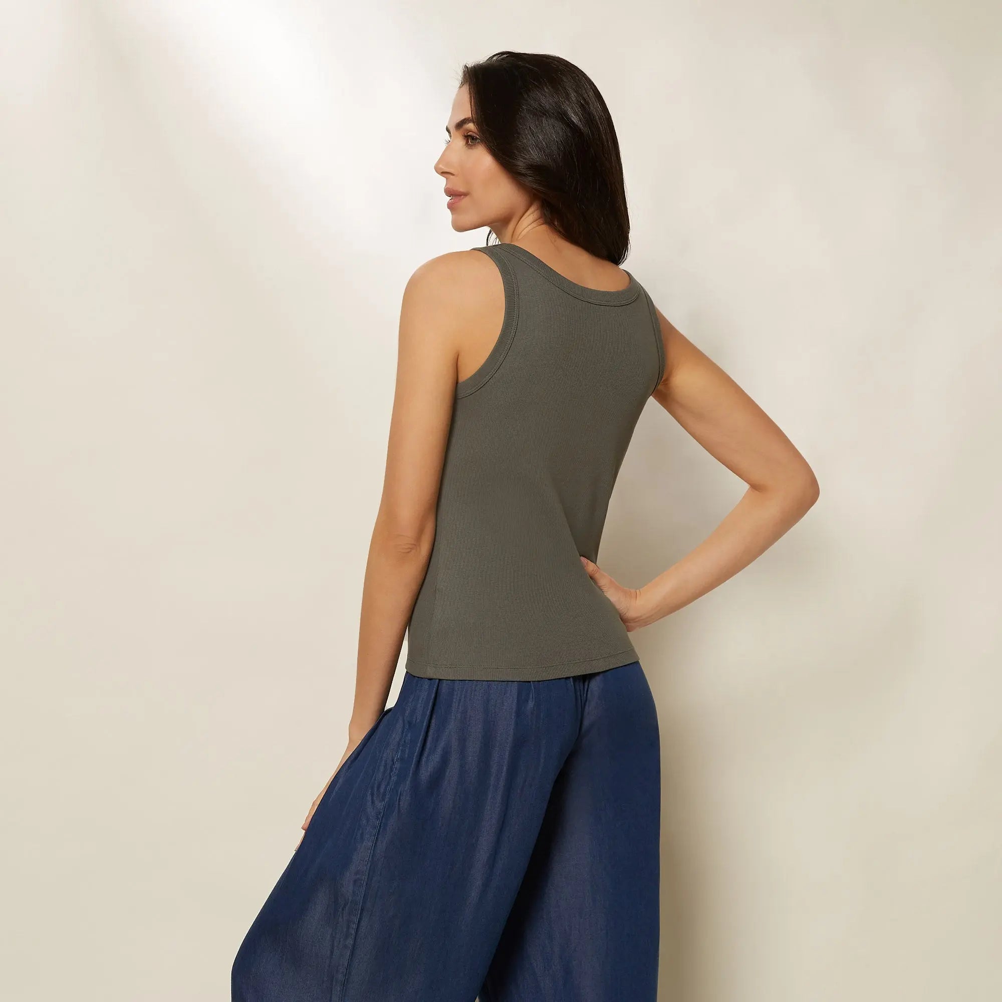 Hunter Green Tank Top - BEVAVA