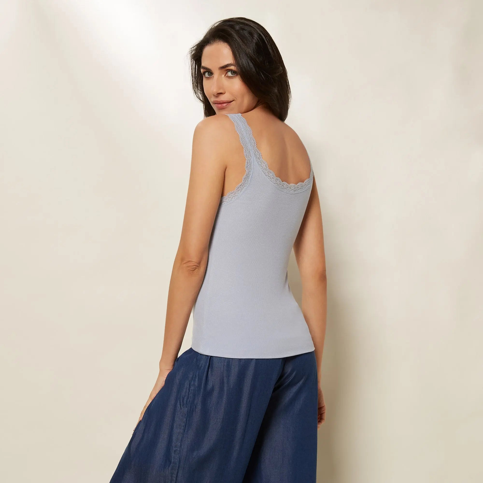 Powder Blue Tank Top - BEVAVA