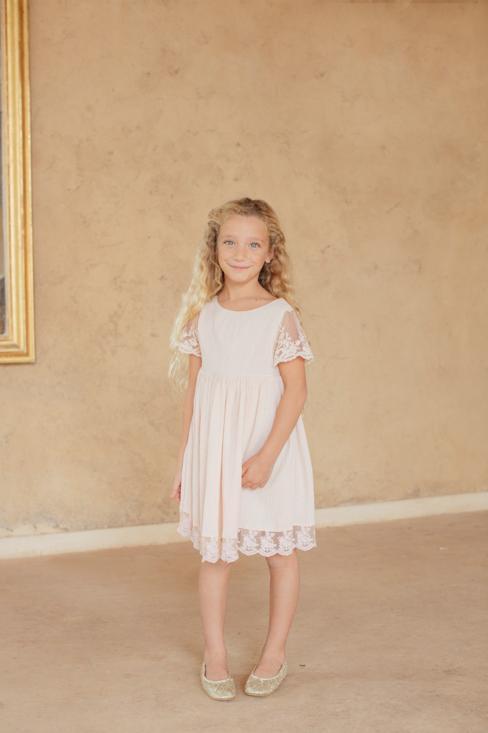 Manon Dress Nude - BEVAVA