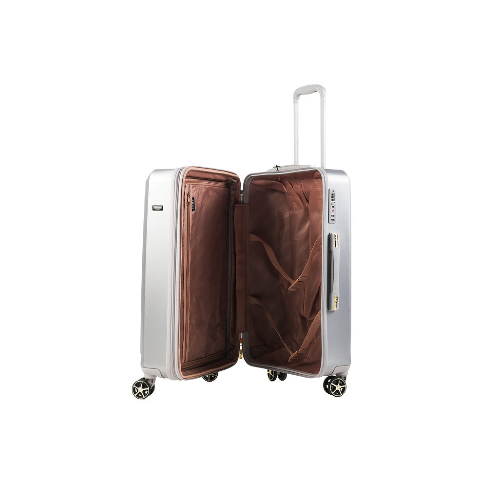 DKNY Grey Medium Luggage-4