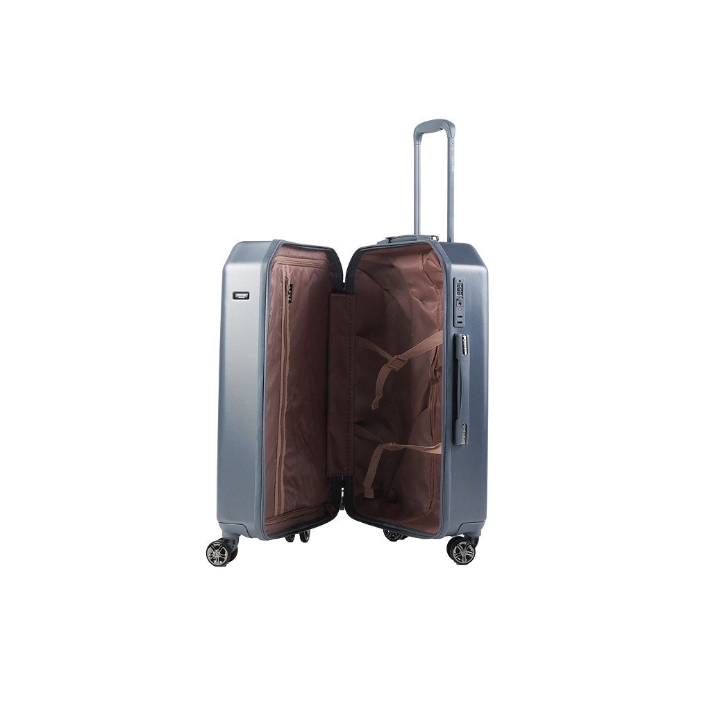 DKNY Grey Medium Luggage-4