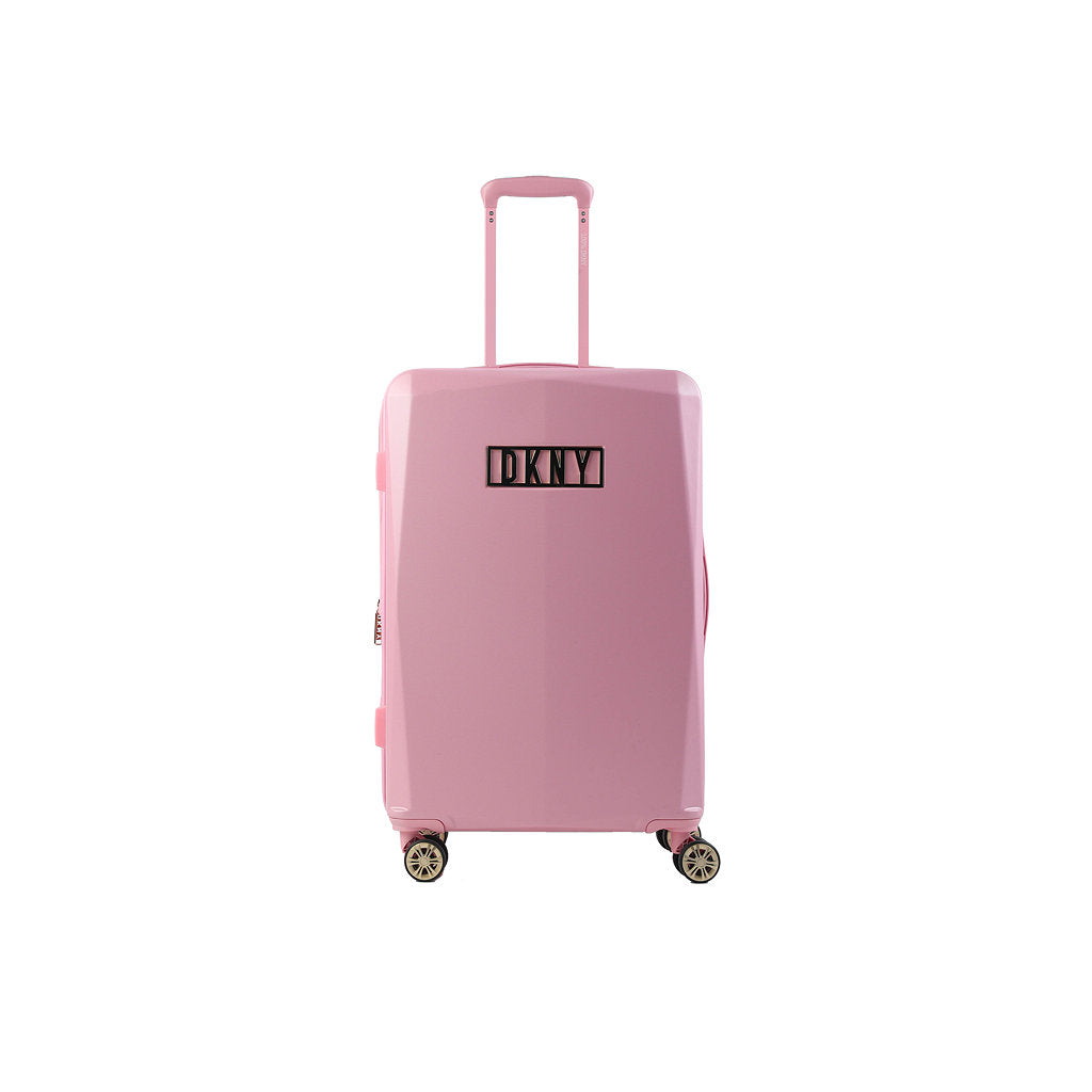 DKNY Pink Medium Luggage-1