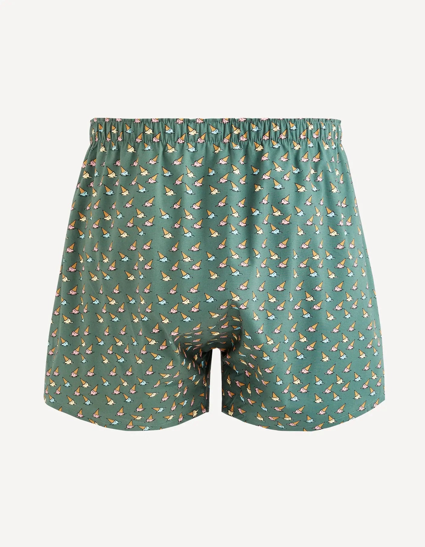 100% Cotton Boxer Shorts - Khaki_DICRASHICE_KAKI_02