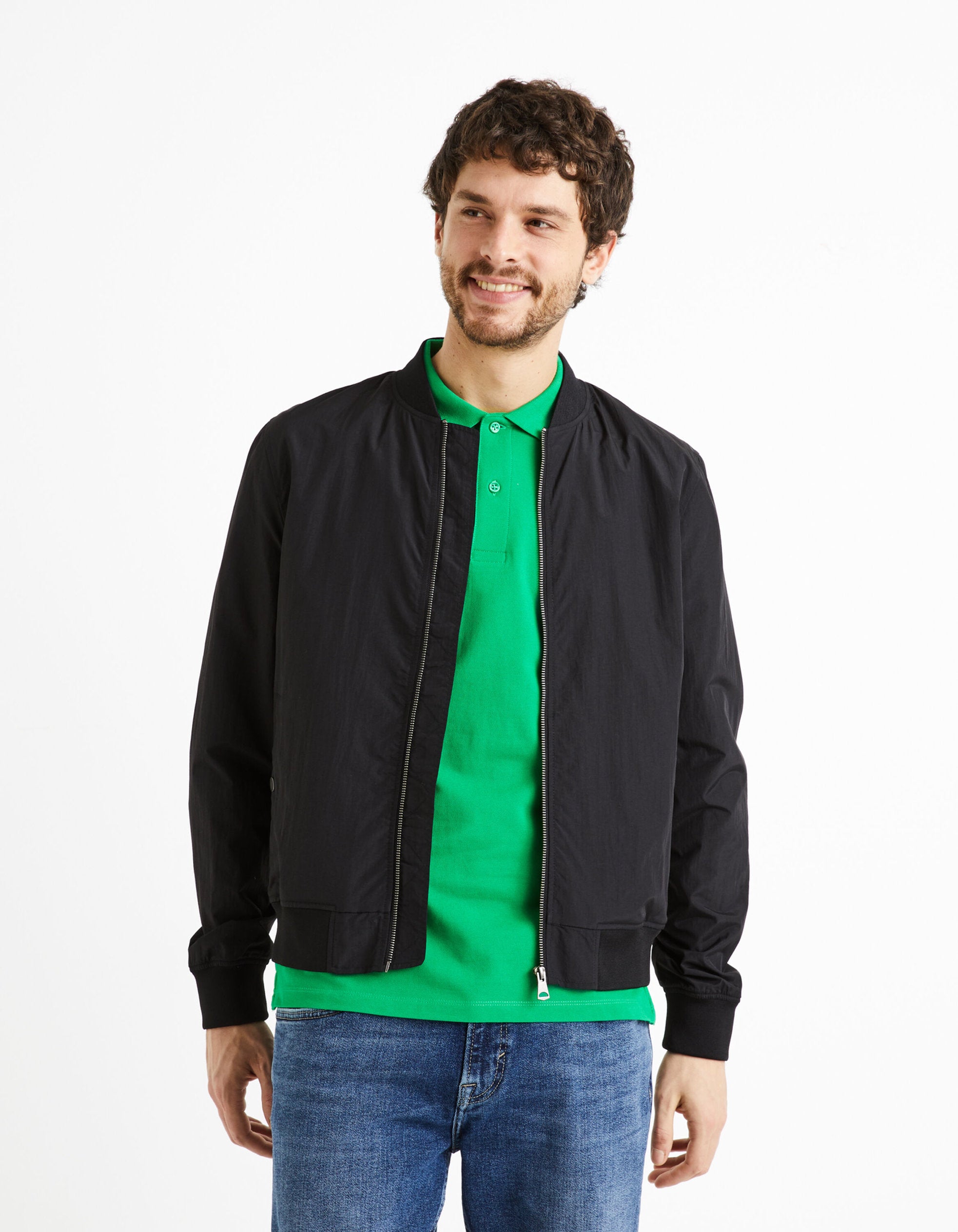 Water-Repellent Jacket - Black_DUBLUZ_BLACK_01