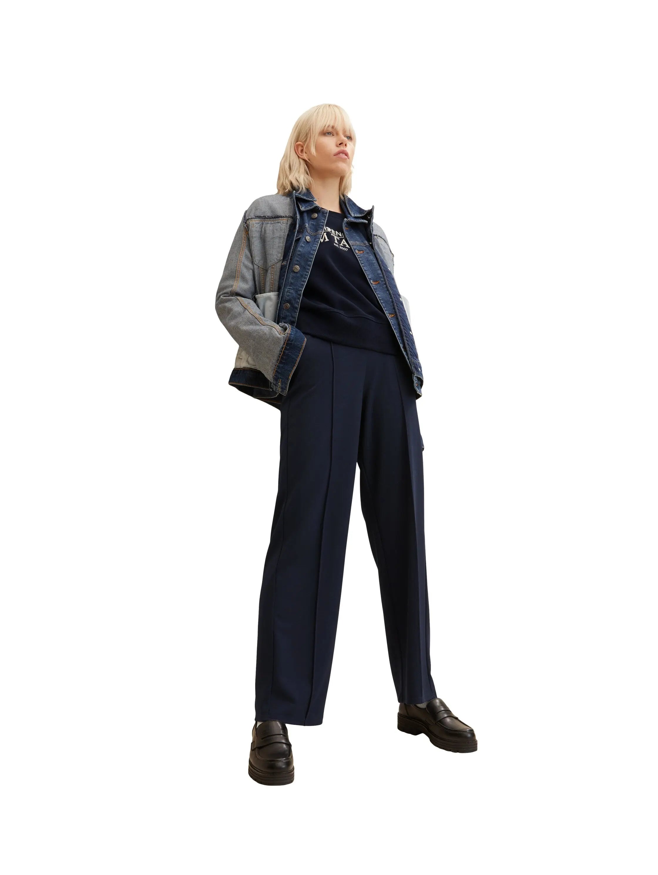 Denim Sweatshirts - BEVAVA