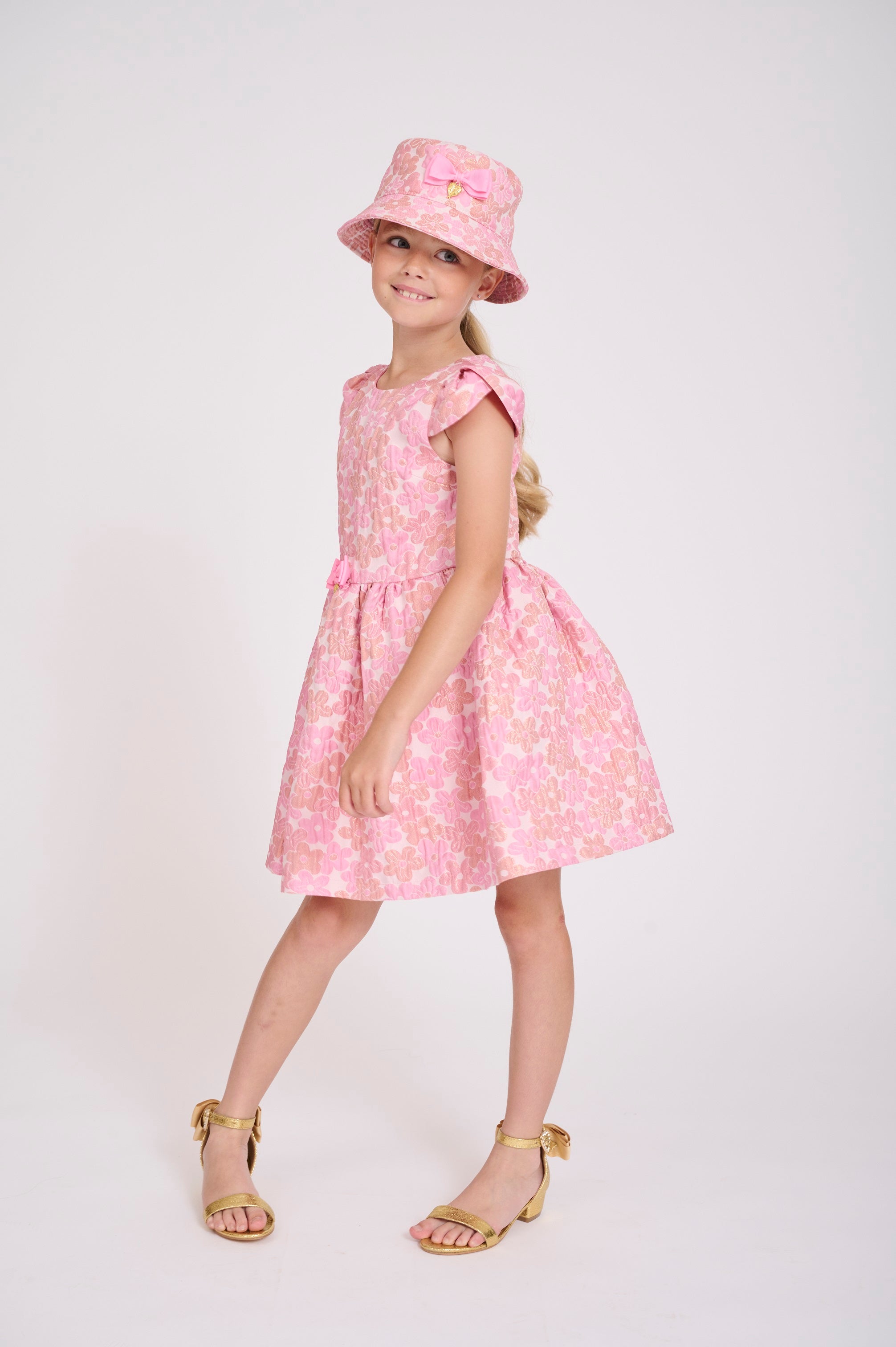 Desiree Flower Dress Pink - BEVAVA