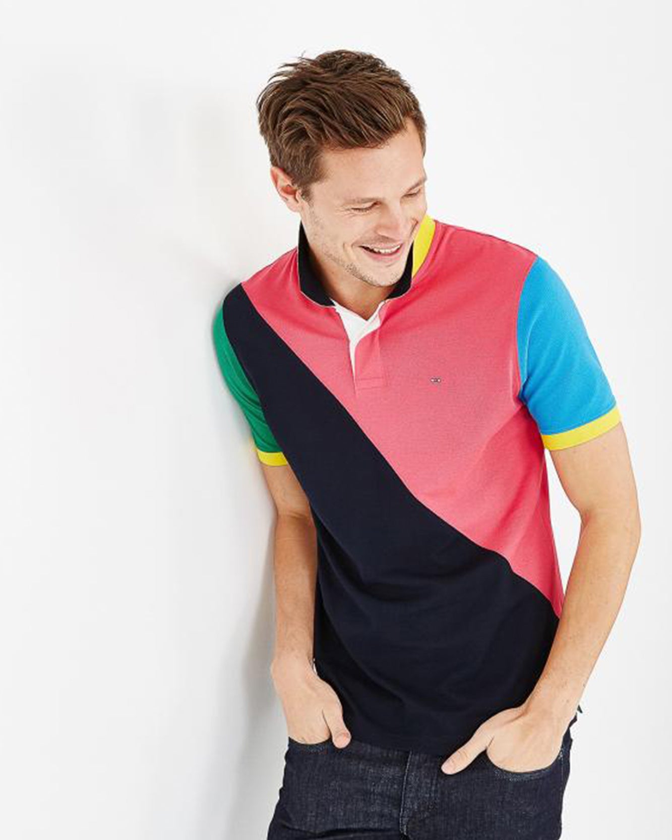 Dark Blue Polo Manches Courtes Eden Park