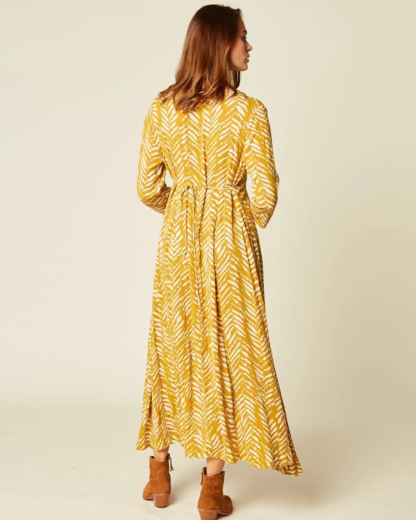 Yellow Robe Taille Haute Mali - BEVAVA