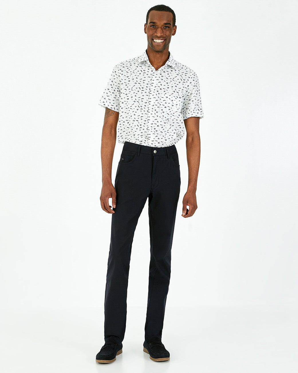 Dark Blue Pantalon 5 Poches Eden Park