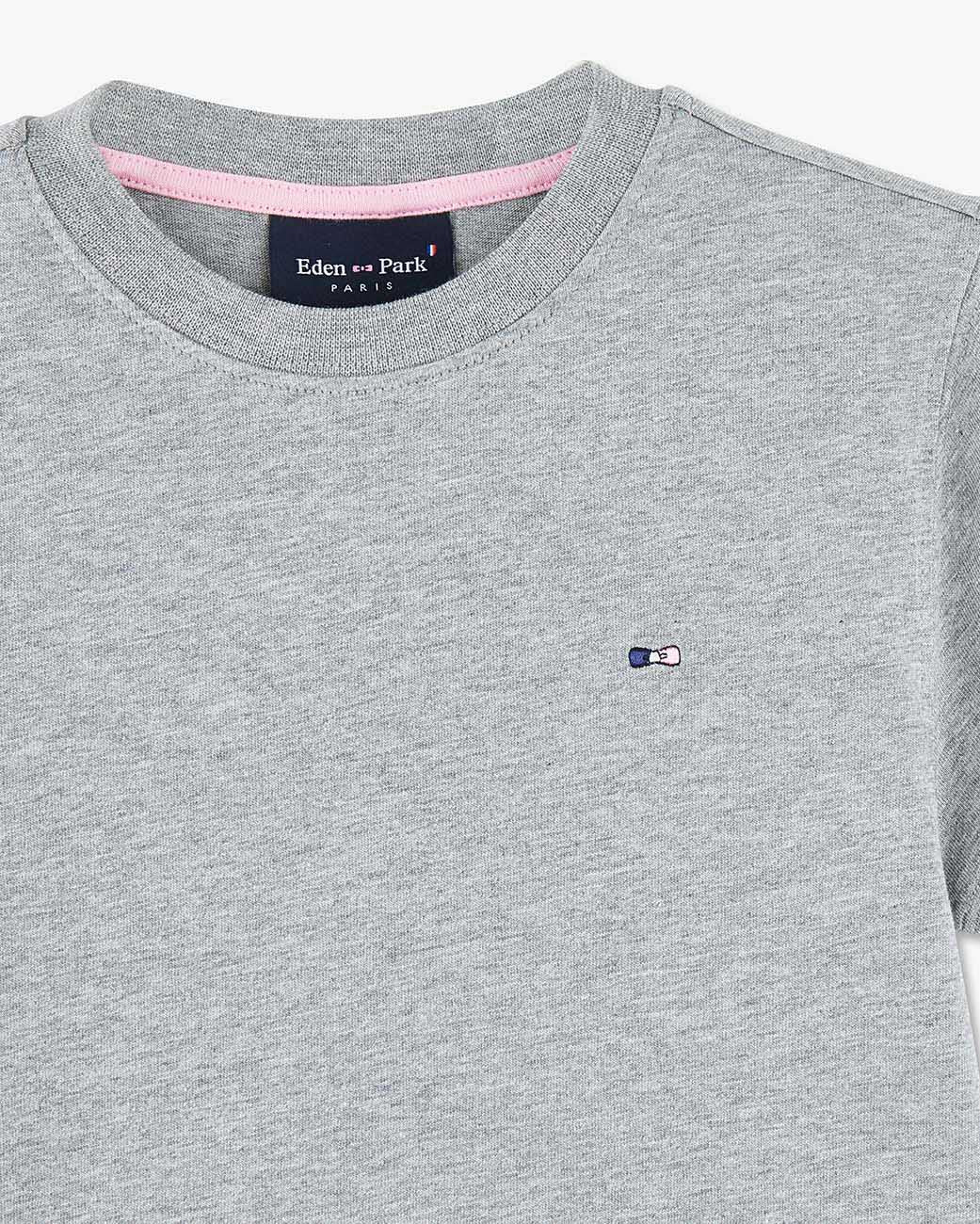 Light Grey T-Shirt Manches Courtes - BEVAVA