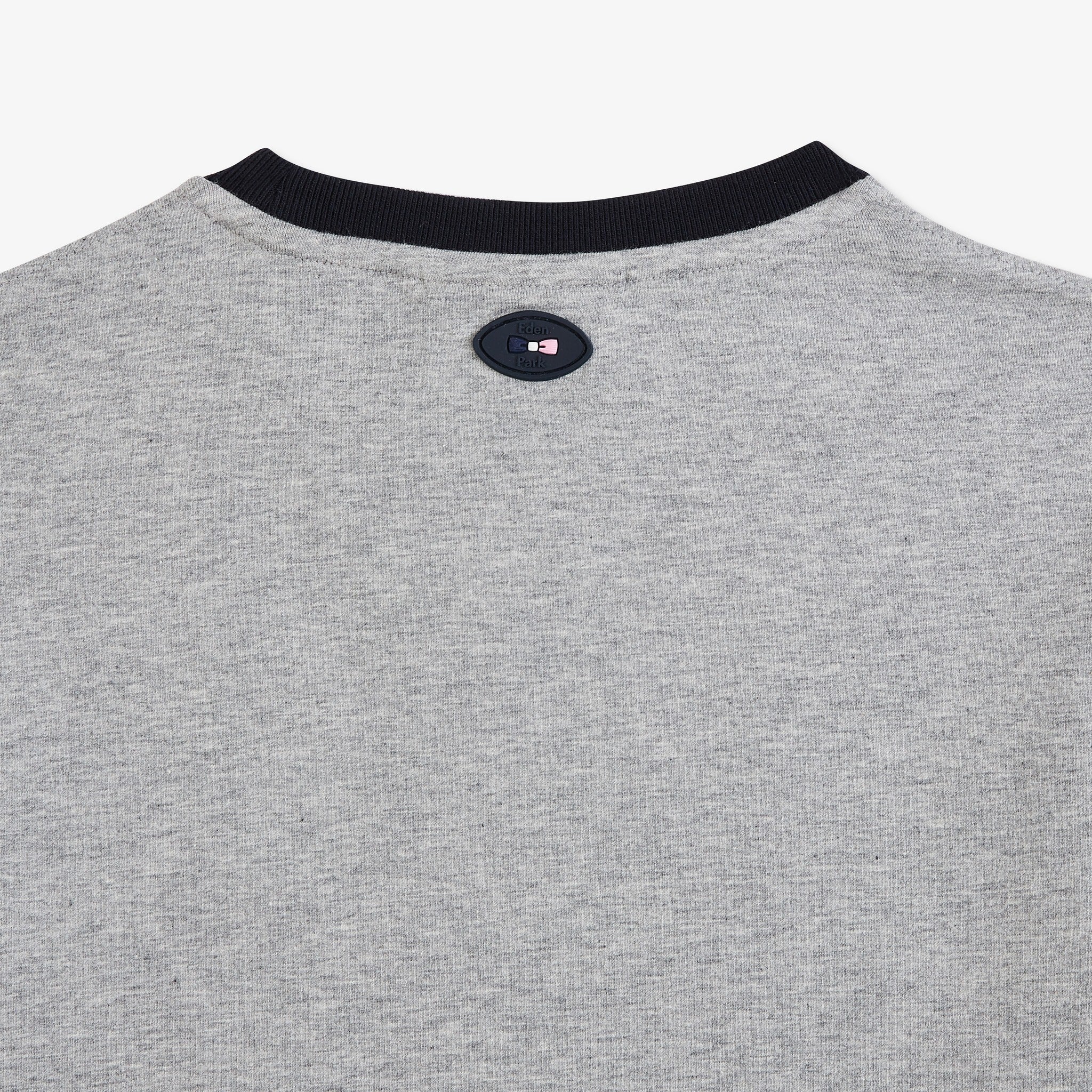 Grey T-Shirt With French Rooster Screen Print - BEVAVA