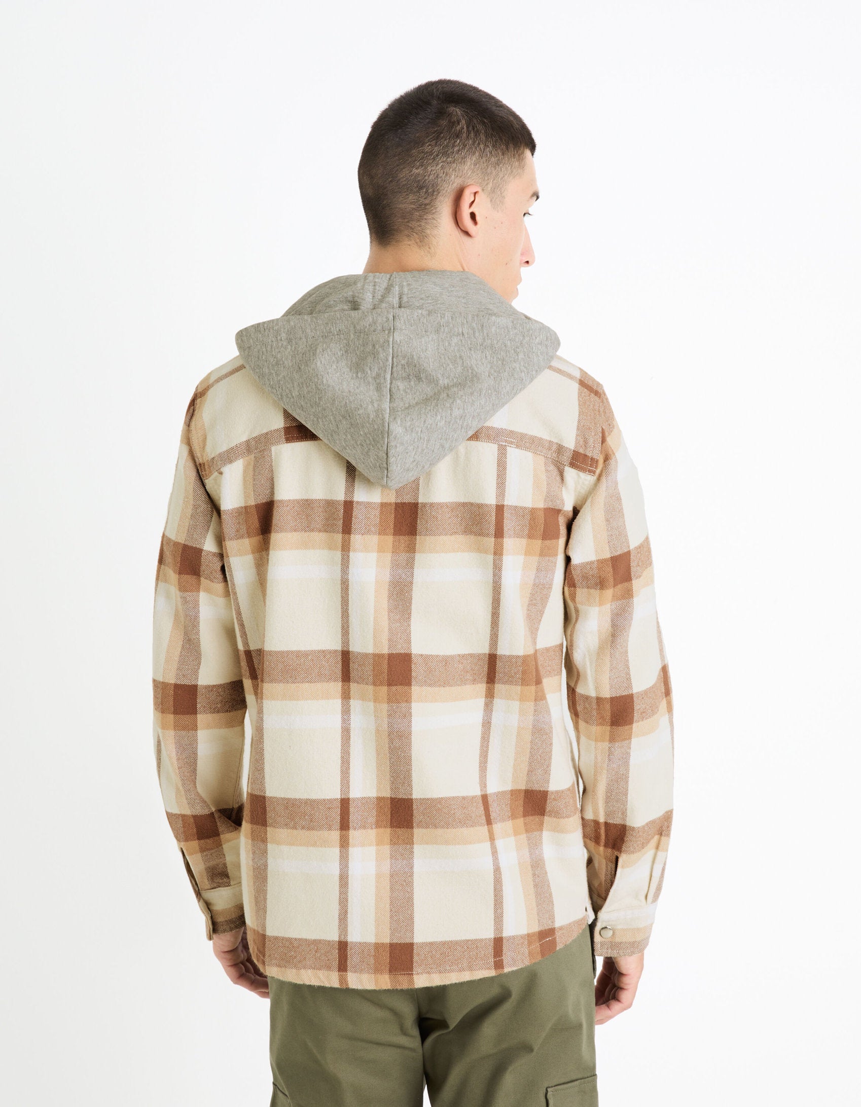 100% Cotton Overshirt - Beige_FASURPUCHE_BEIGE_04