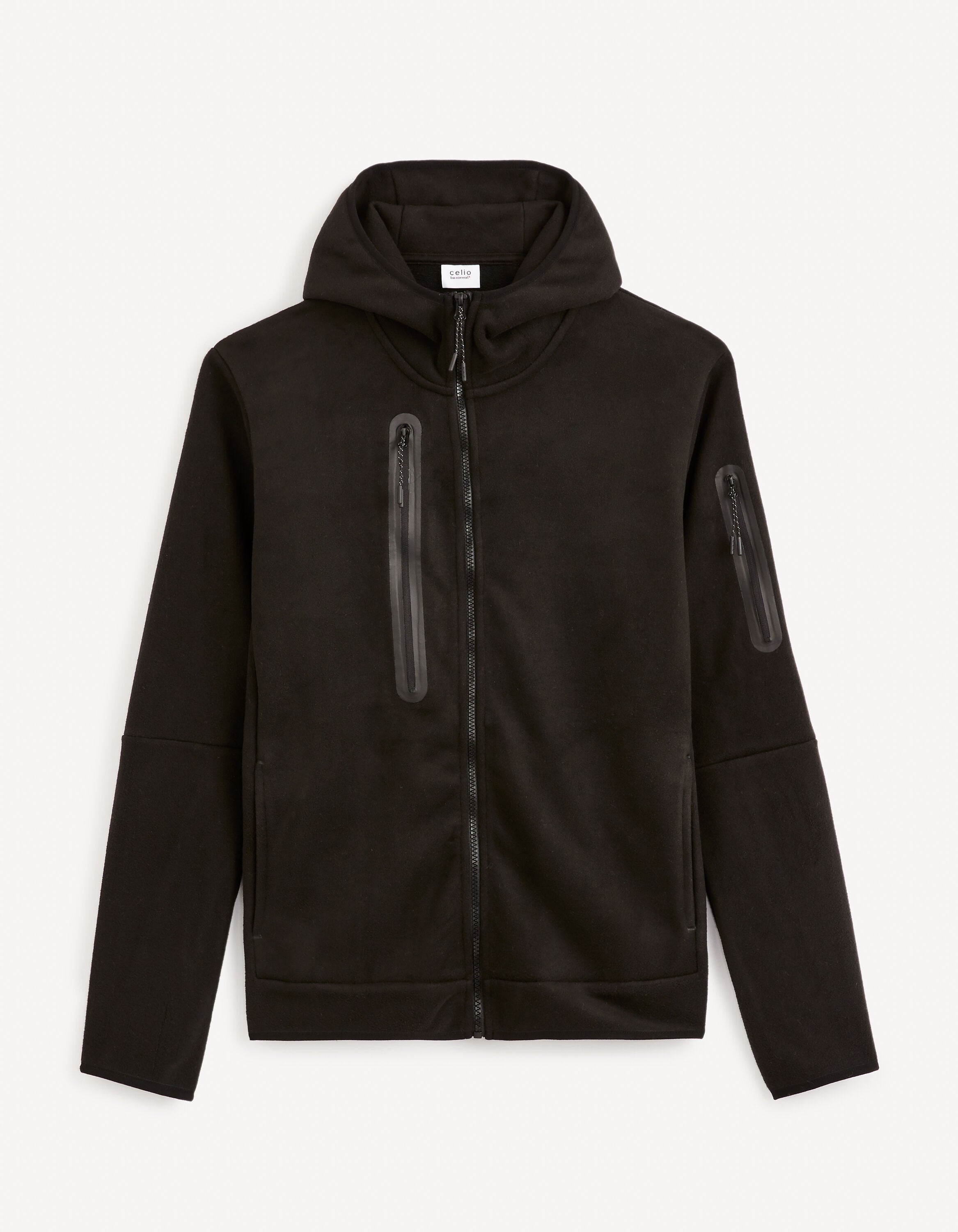 Zip-Up Hoodie - Black_FECOLDYOKE_BLACK_01