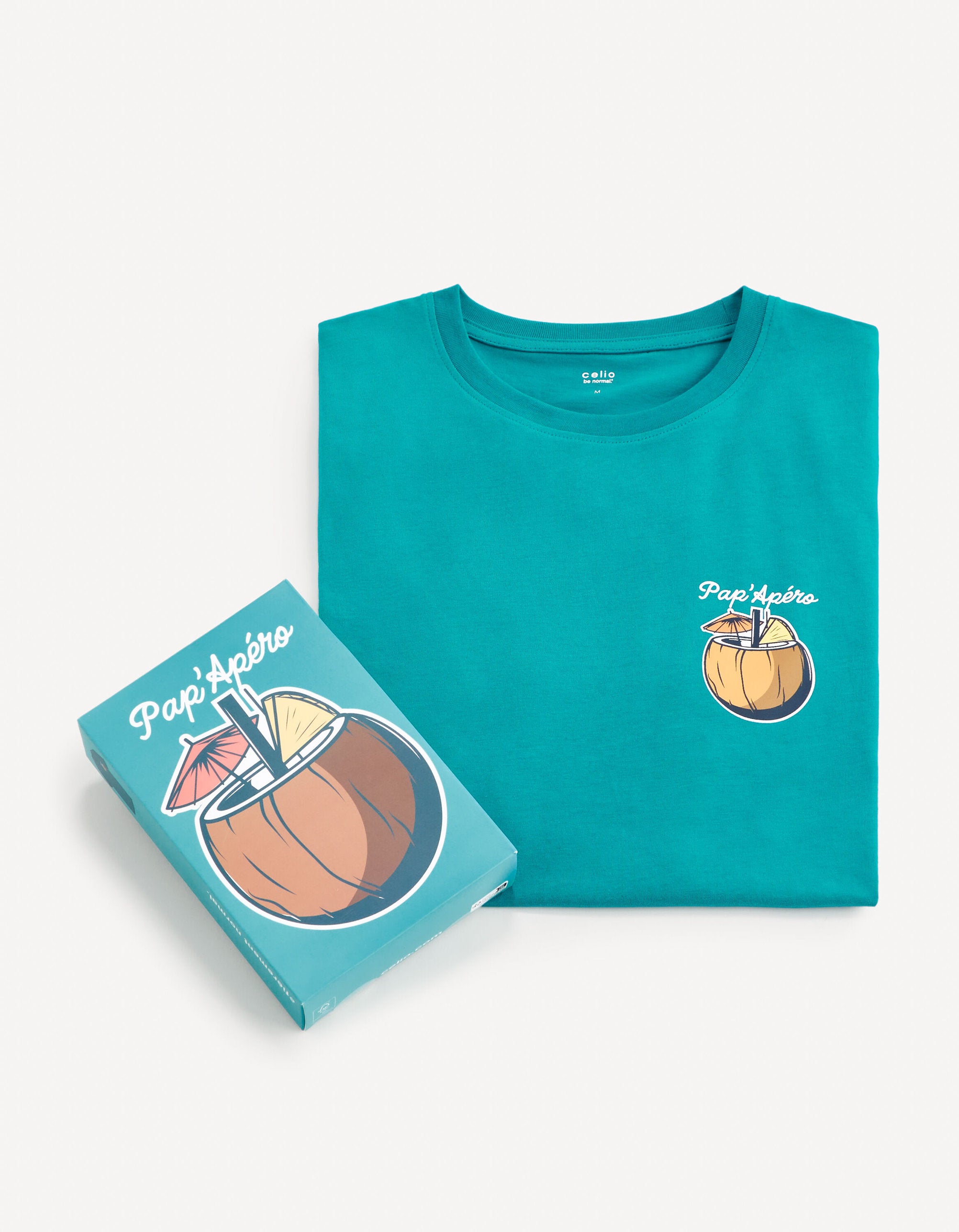 100% Cotton Round Neck T-Shirt - Green_FEDARON_GREEN BRITISH_05