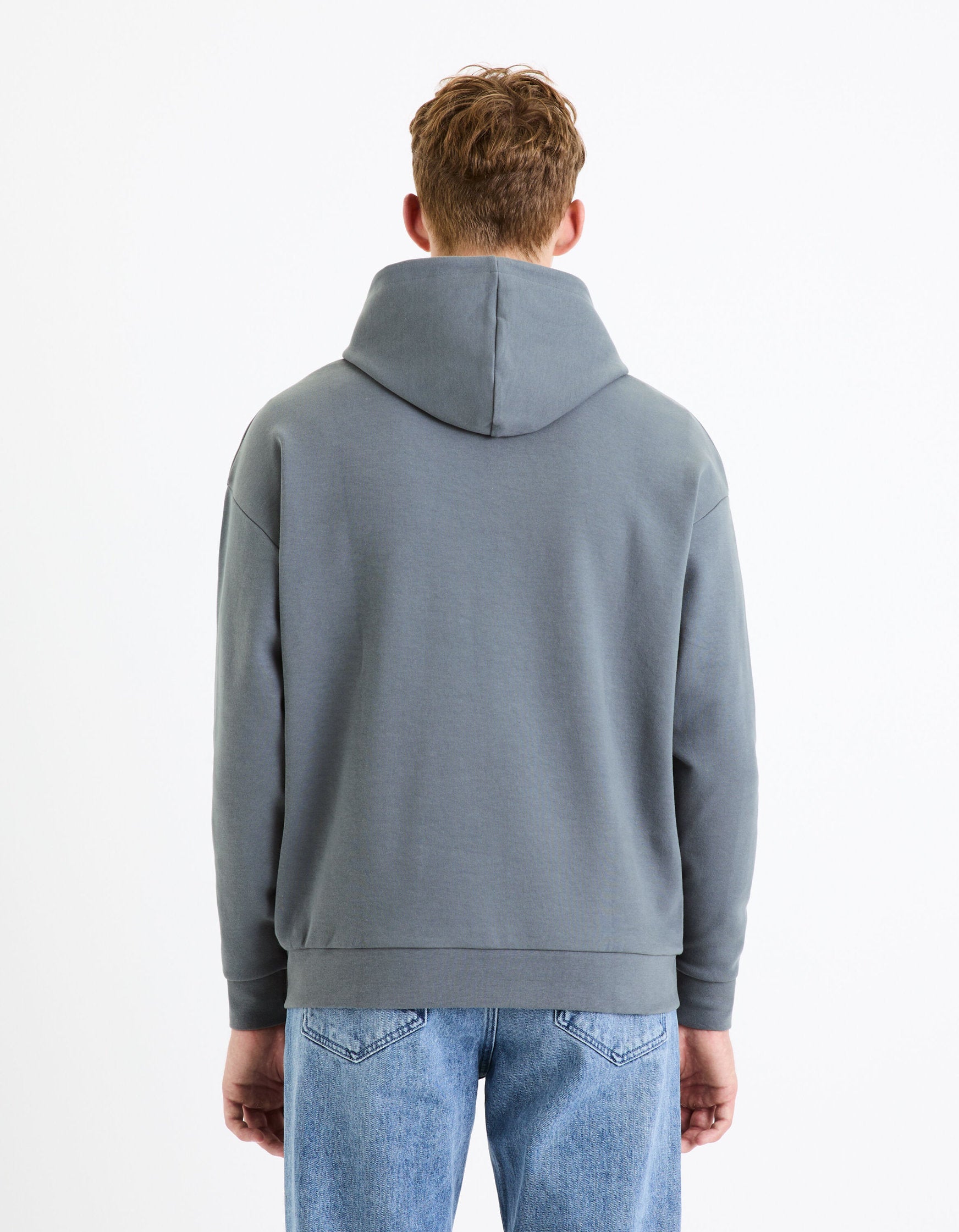Stretch Cotton Hoodie - Blue_FEHARD_GREY BLUE_04