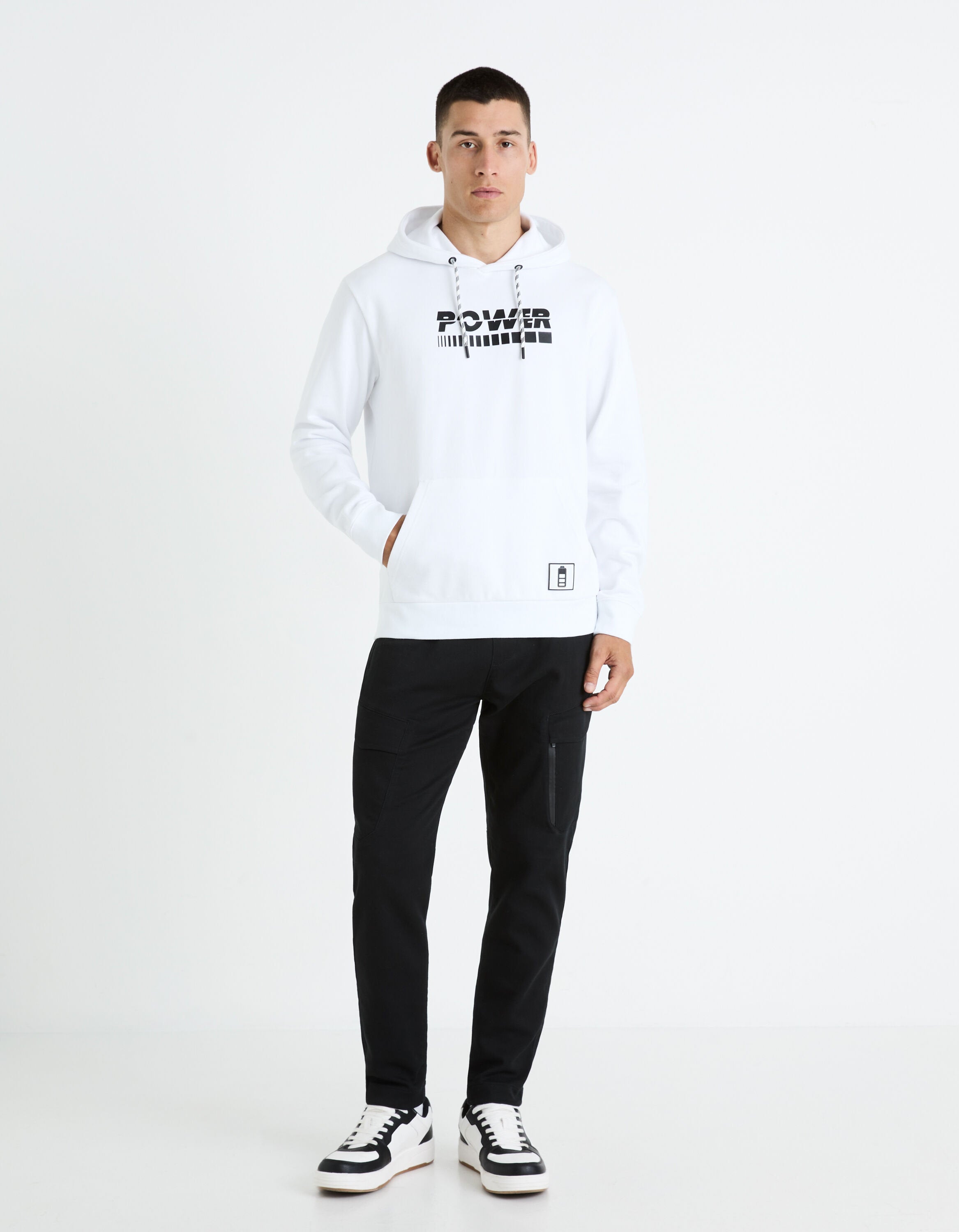 100% Cotton Hoodie - White_FEINSERT_OPTICAL WHITE_02