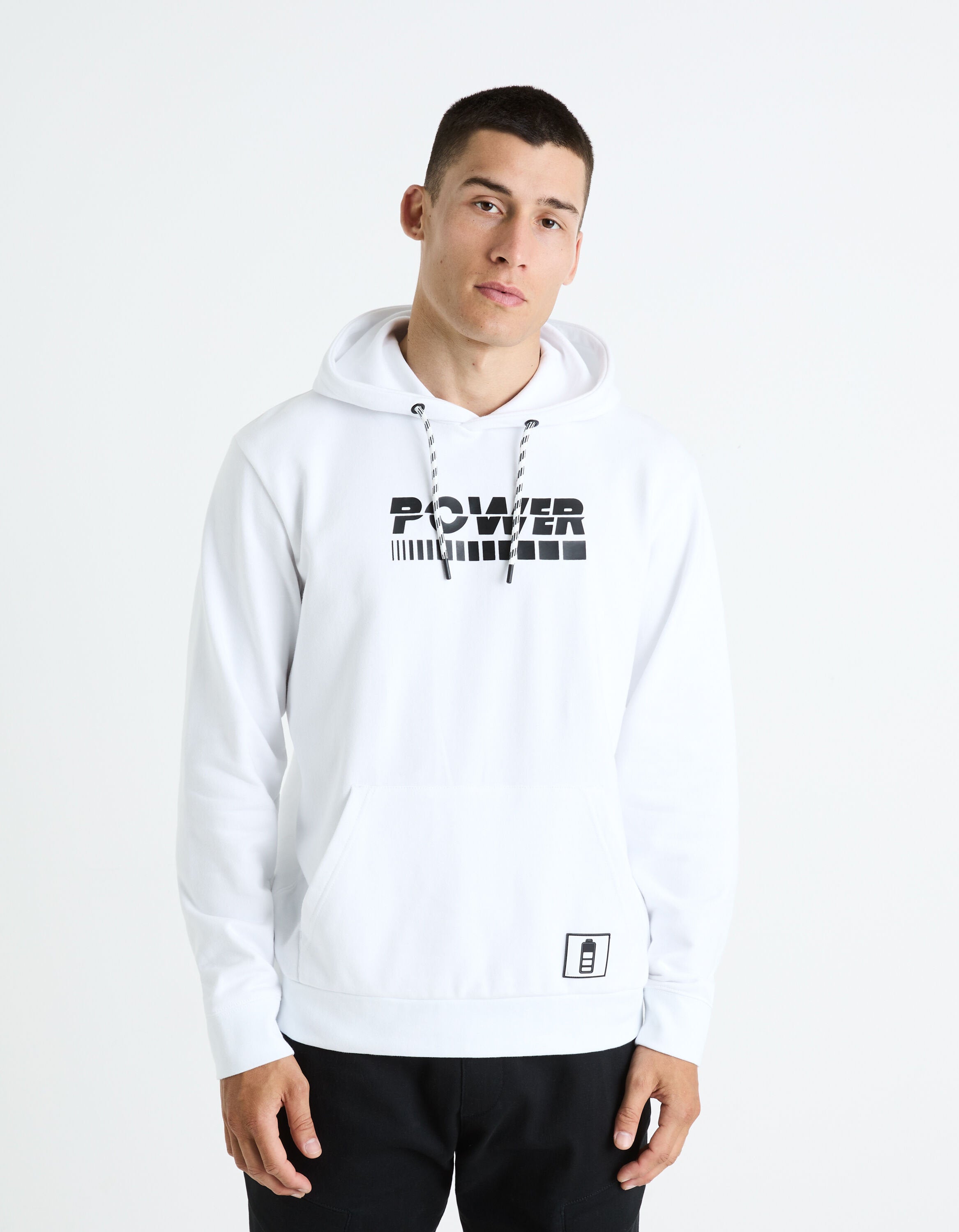 100% Cotton Hoodie - White_FEINSERT_OPTICAL WHITE_03