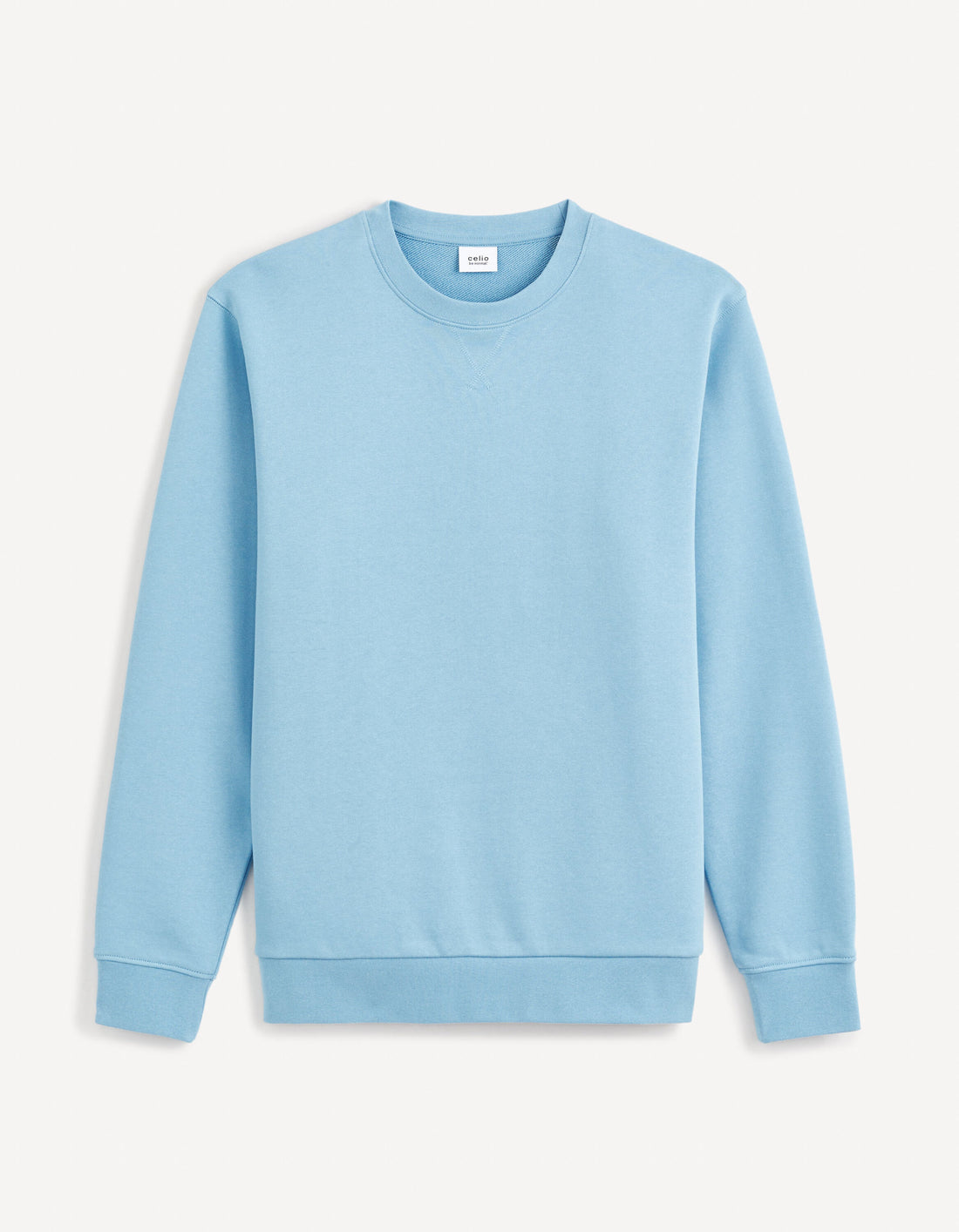 Round Neck Sweatshirt 100% Cotton_FESEVEN_BLUE 01_01