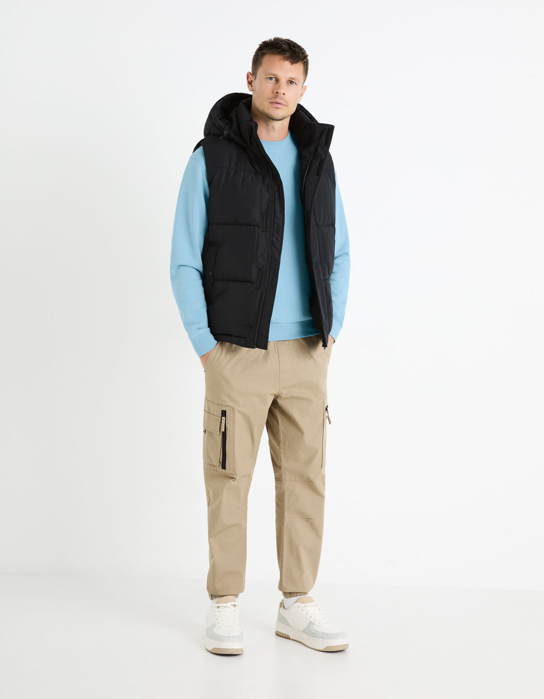 Round Neck Sweatshirt 100% Cotton_FESEVEN_BLUE 01_02
