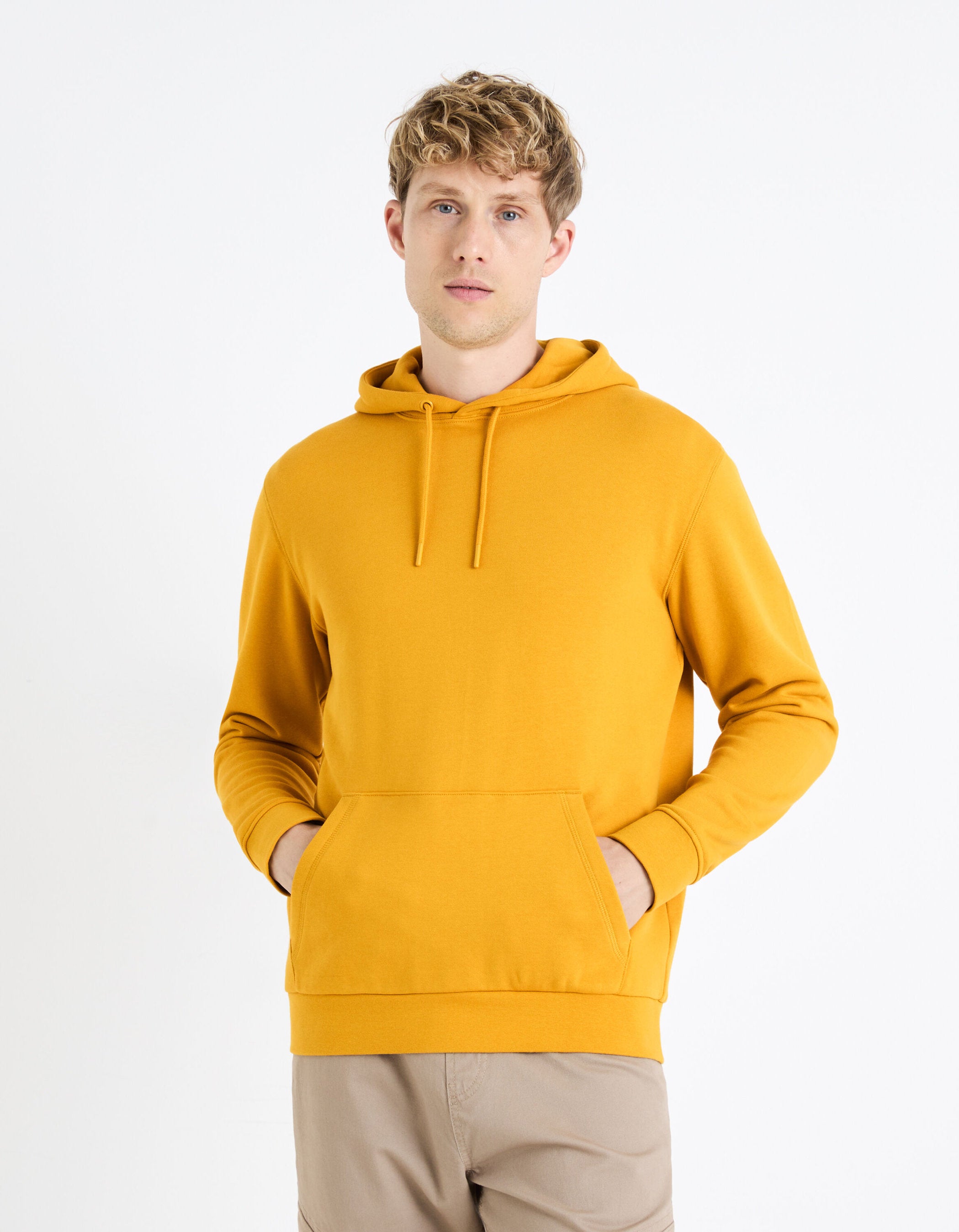 100% Cotton Hoodie_FESIX_YELLOW GOLDEN_03