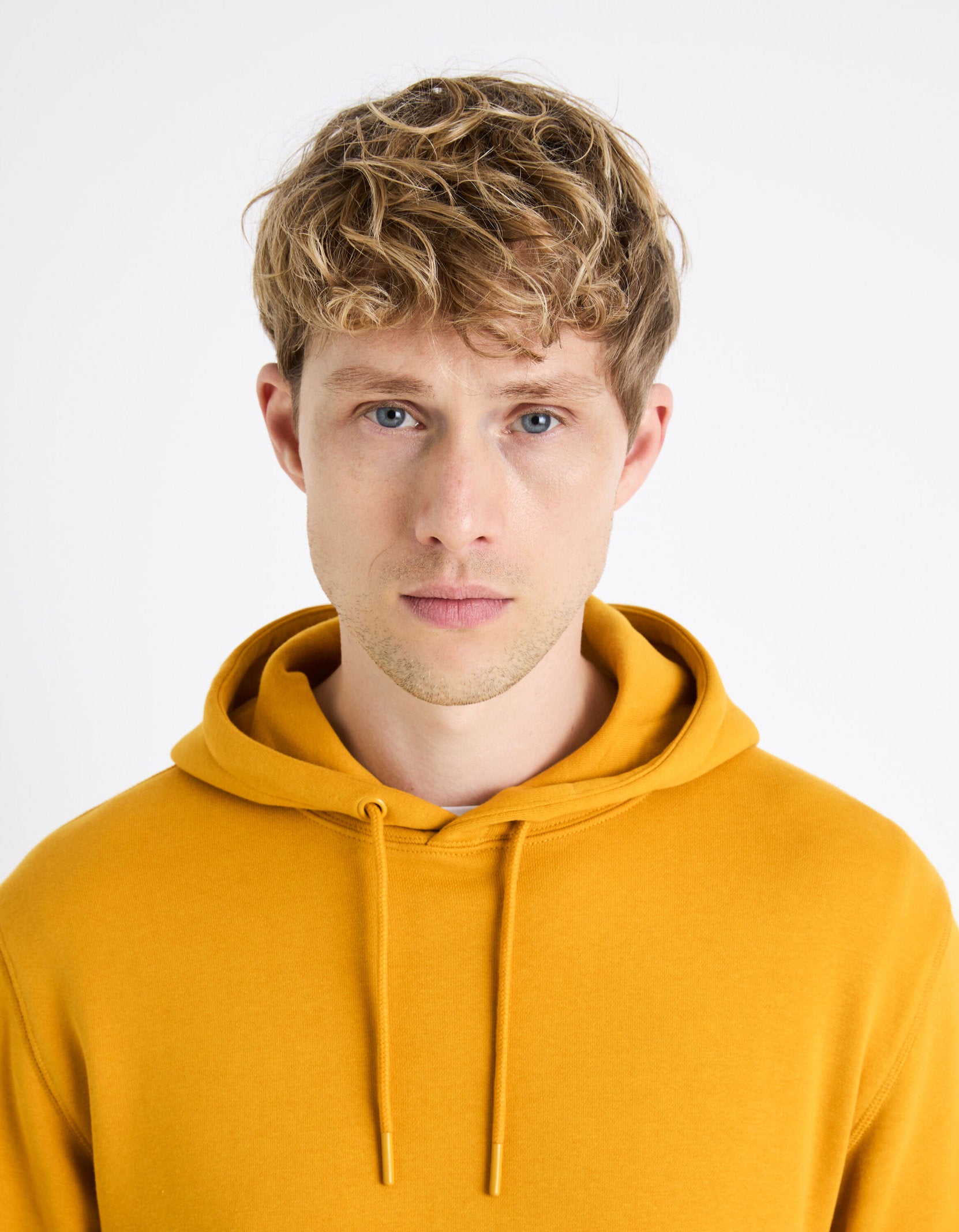 100% Cotton Hoodie_FESIX_YELLOW GOLDEN_05