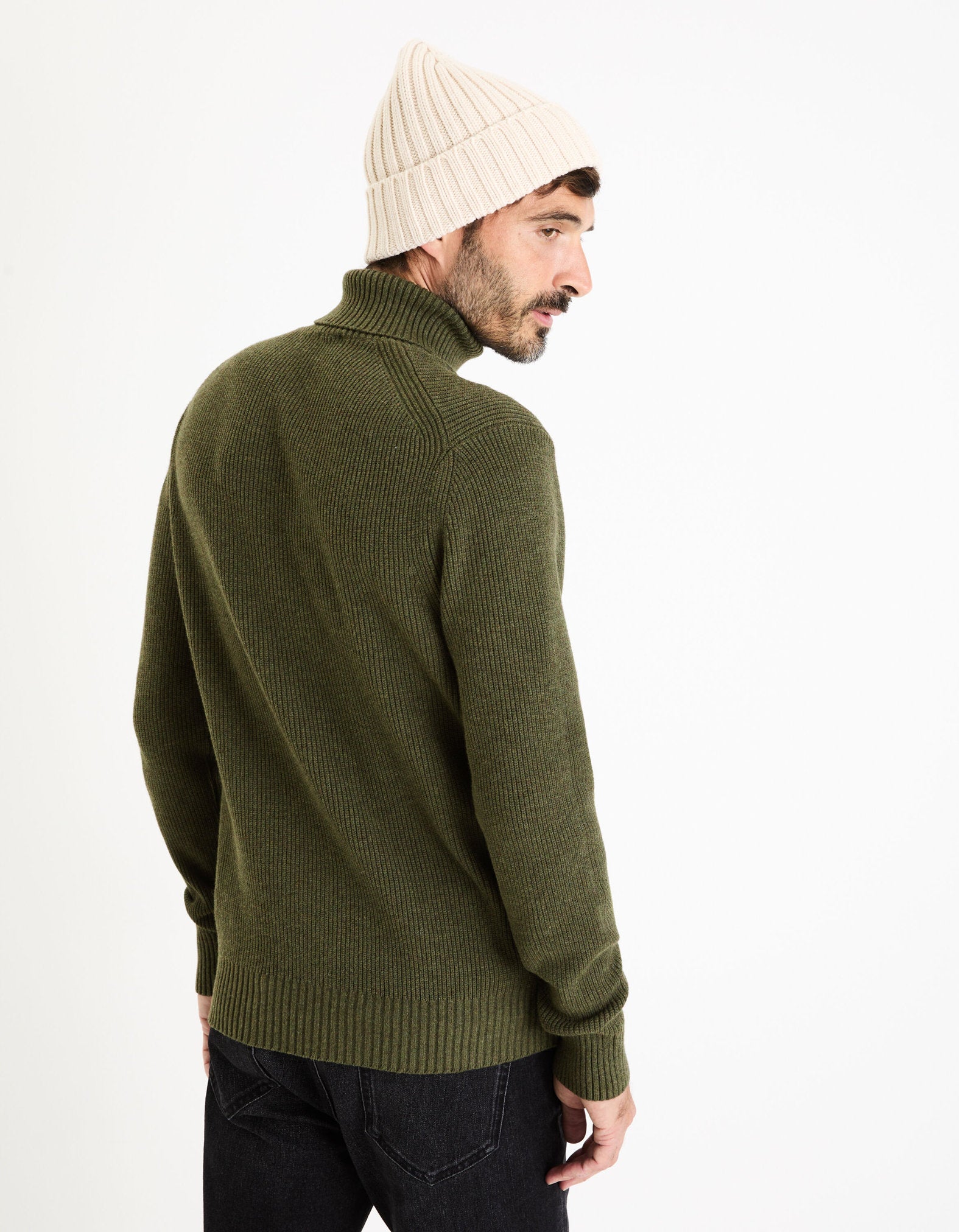 Thermolite Turtleneck Sweater_FESOLAR_KHAKI MEL_03