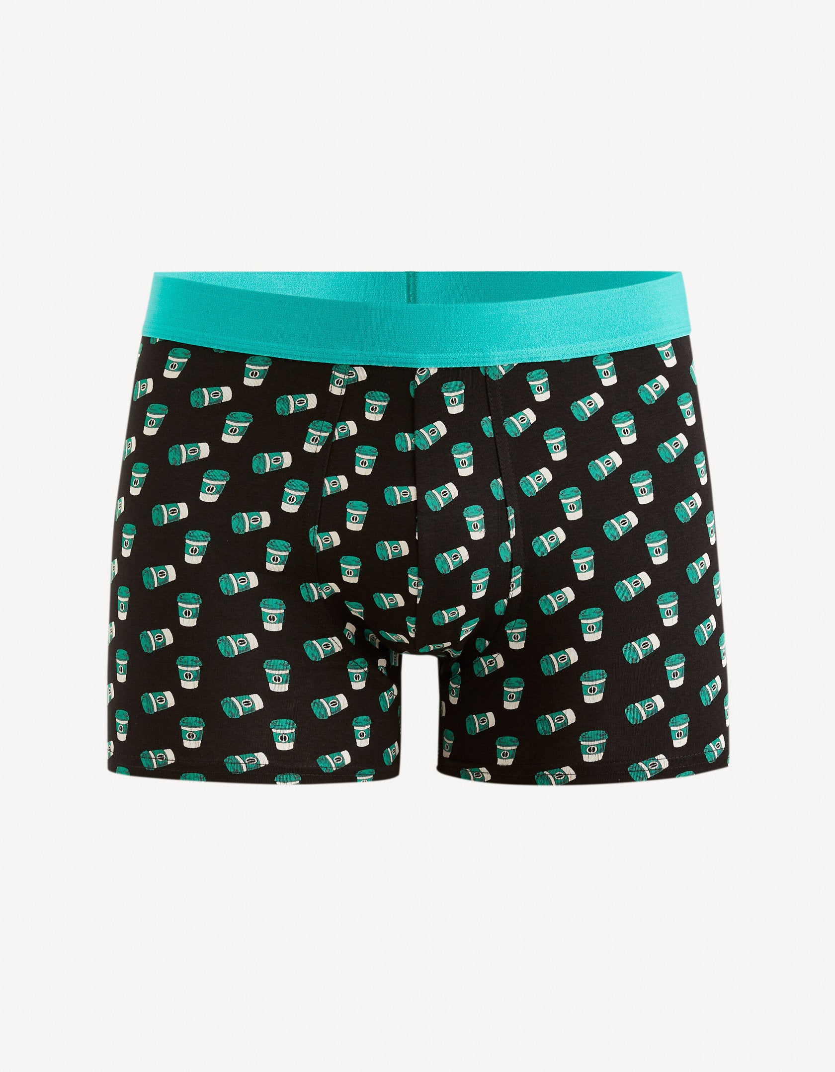 Stretch Cotton Boxer Shorts - Black_FICOFFEE_BLACK_01