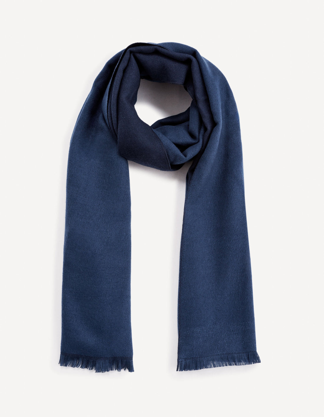 Large Check Scarf - Blue_FISCAVAR_NAVY_01