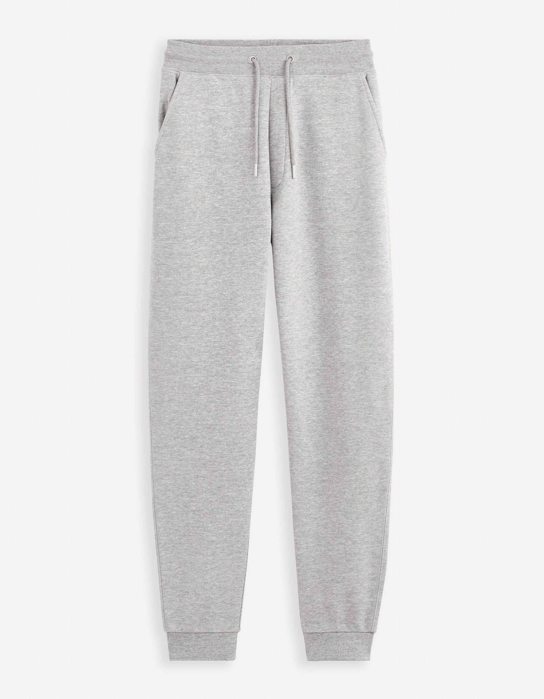 100% Cotton Jogging Pants_FOJOGGIE_HEATHER GREY_01