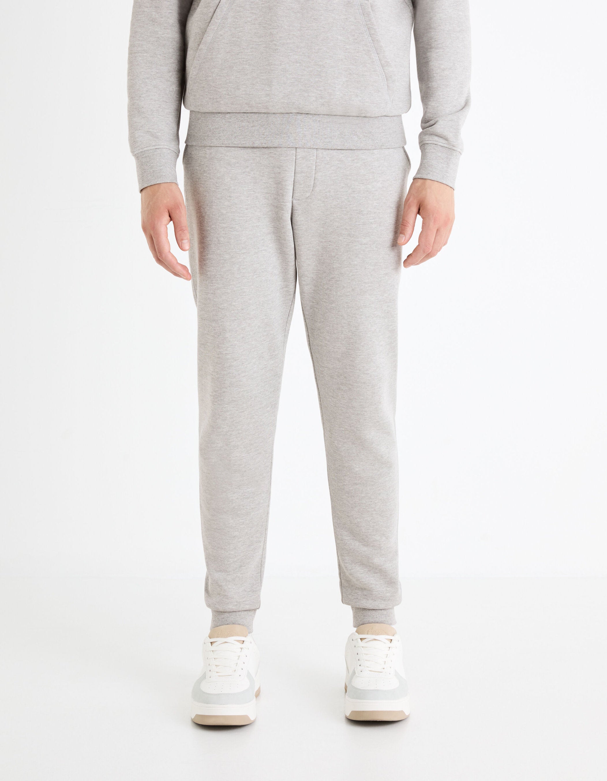 100% Cotton Jogging Pants_FOJOGGIE_HEATHER GREY_03